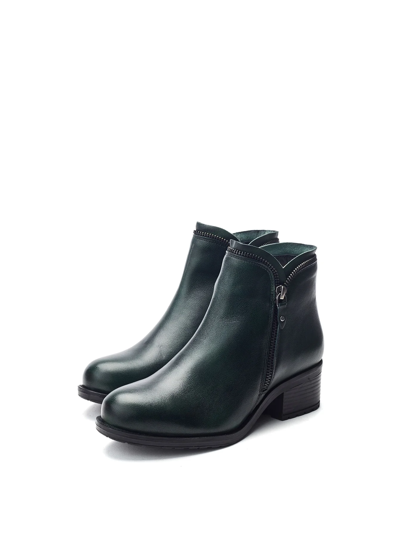 Opulent High-Heel Boots Green - Image 2