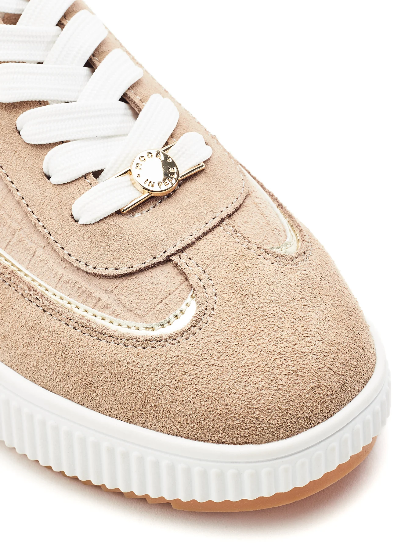 Baretti Chunky Trainers Taupe - Image 3