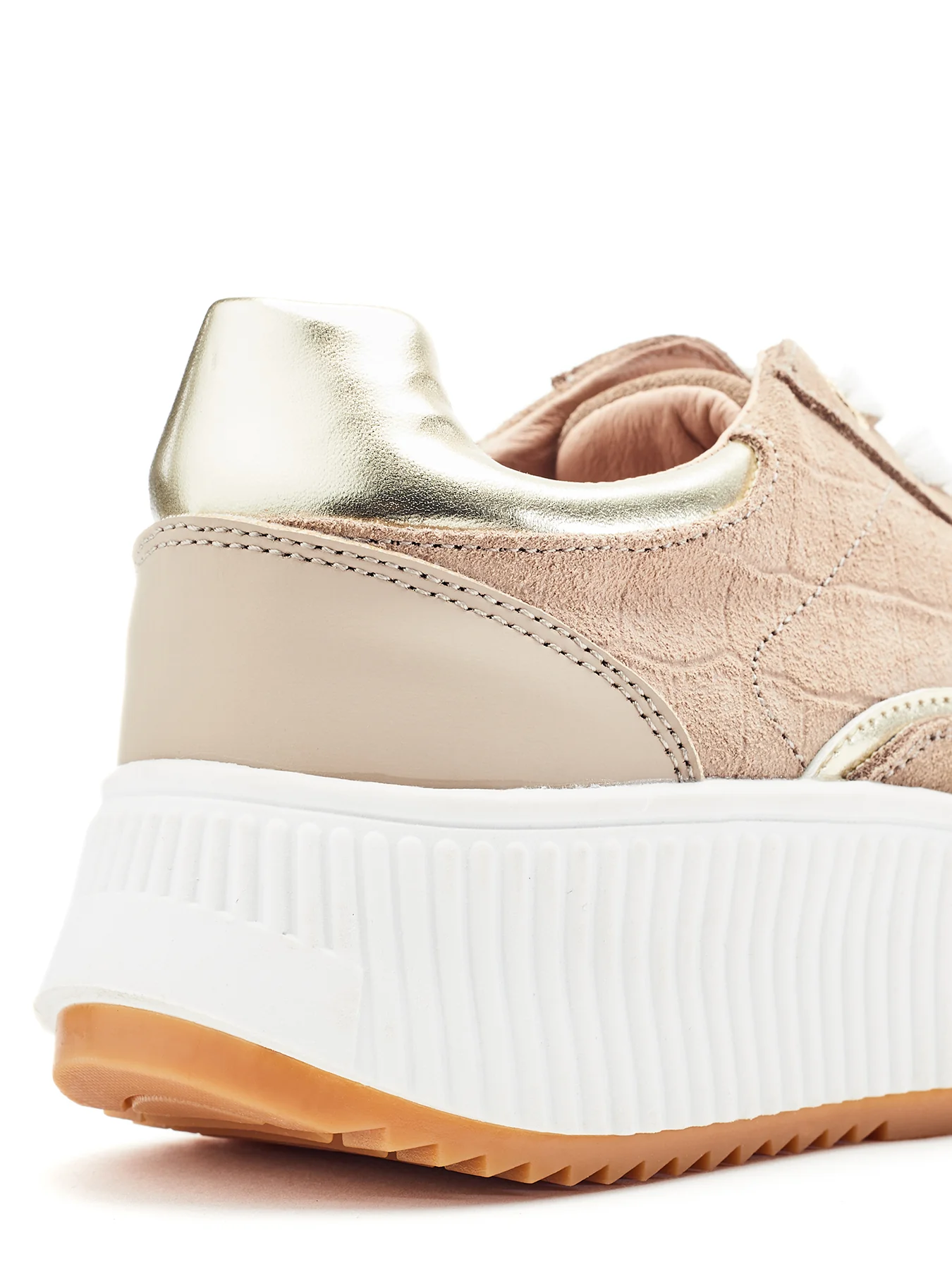 Baretti Chunky Trainers Taupe - Image 4