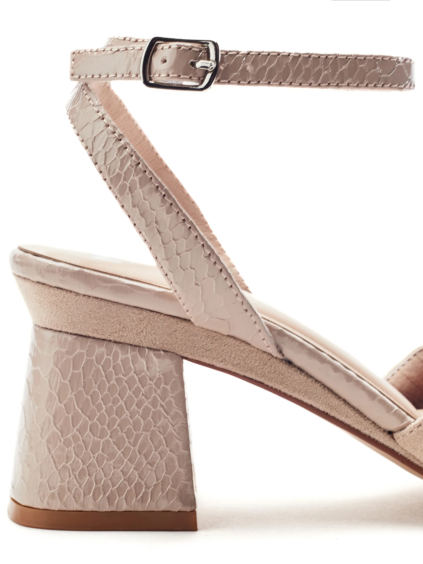 Madelia Block Heel Sandals Neutral - Image 4