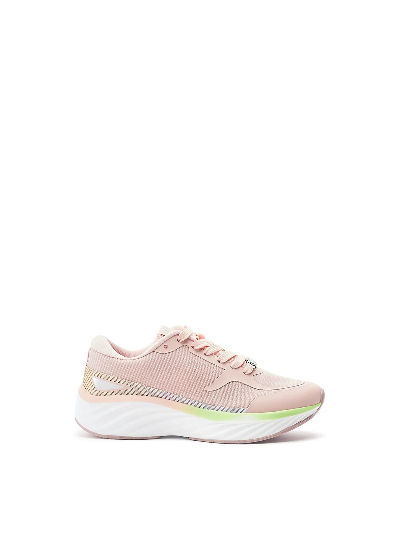 Damara Lace Up Trainers Pink