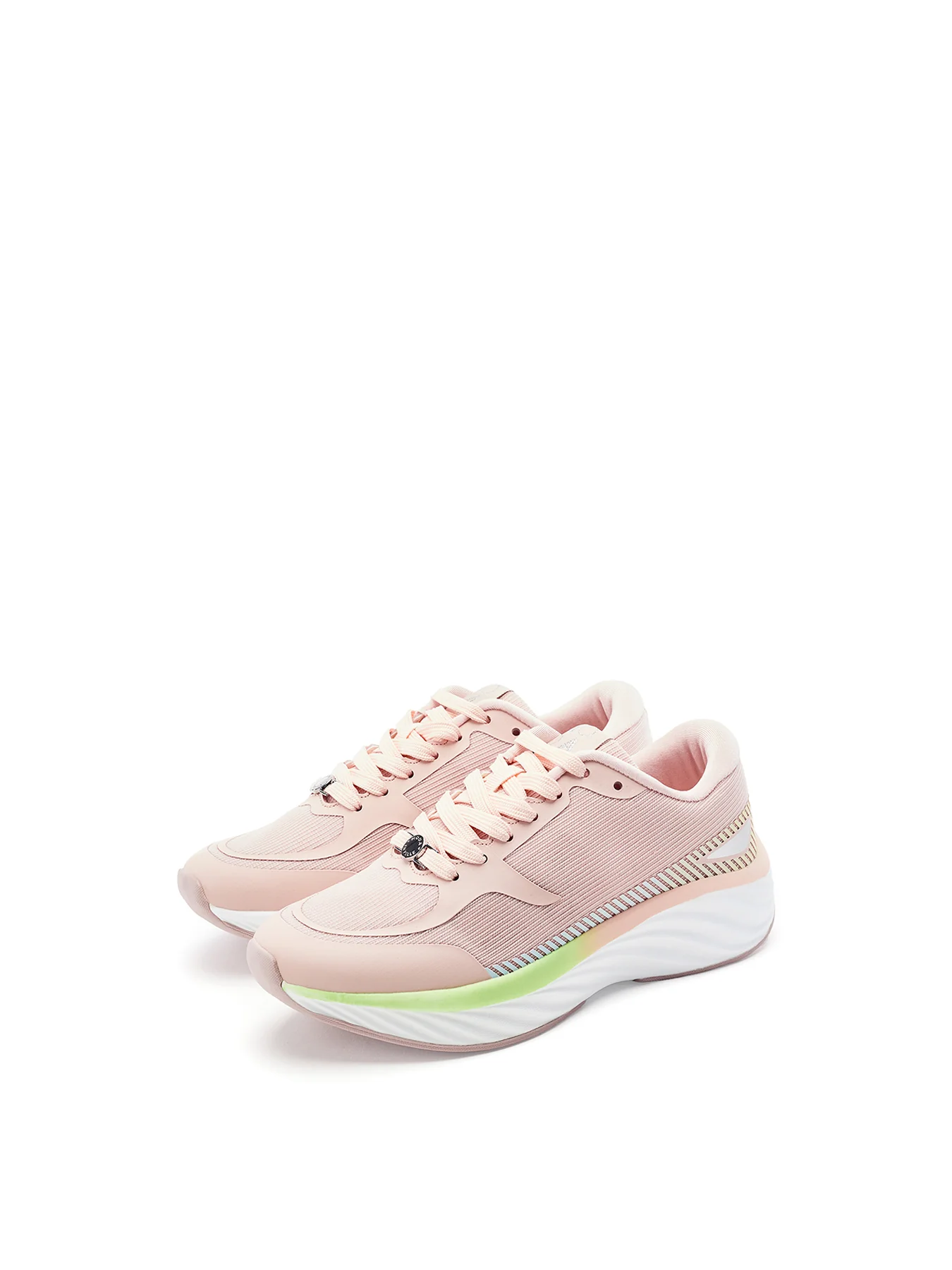 Damara Lace Up Trainers Pink - Image 2