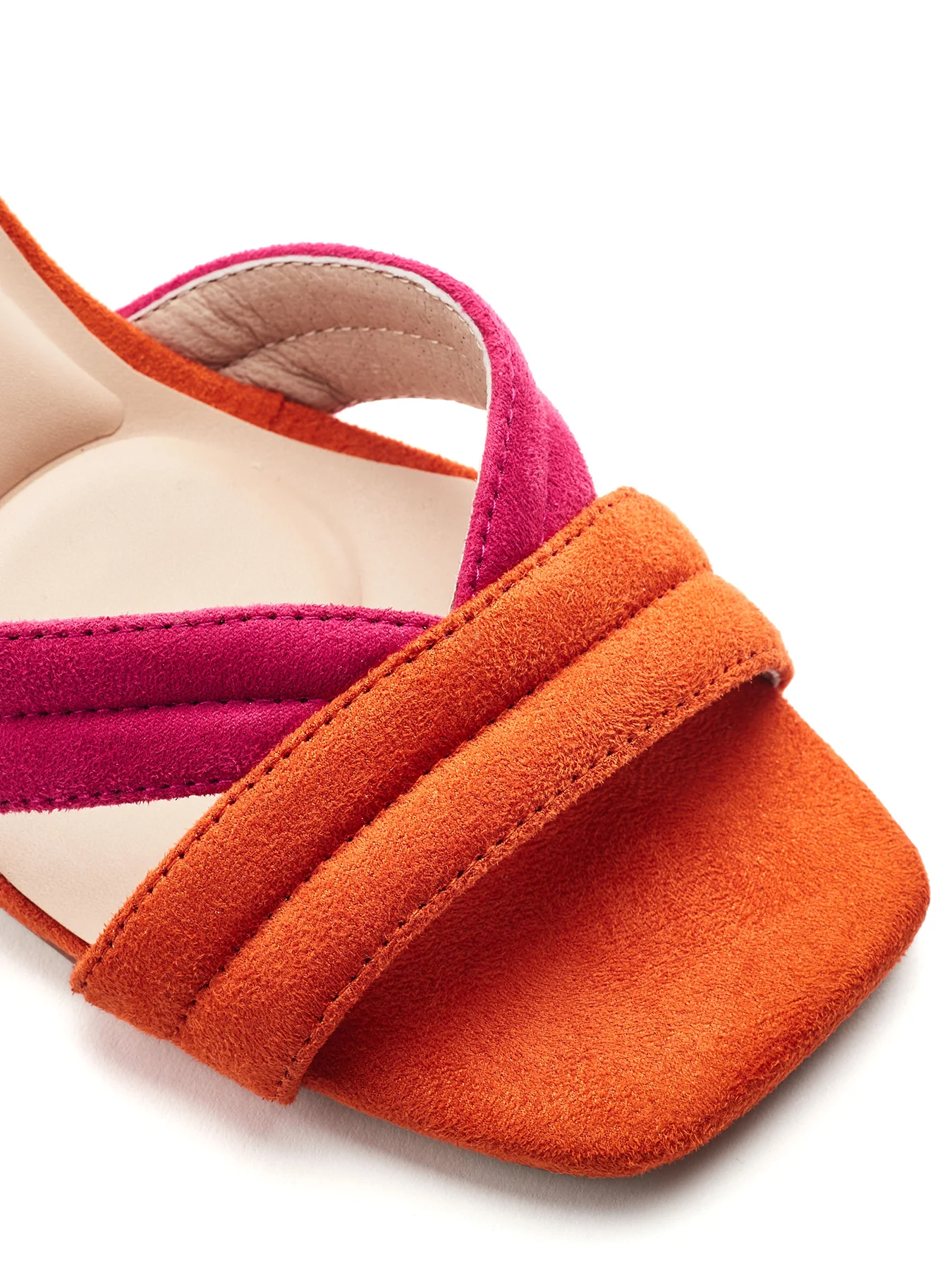 Madelia Block Heel Sandals Orange - Image 4