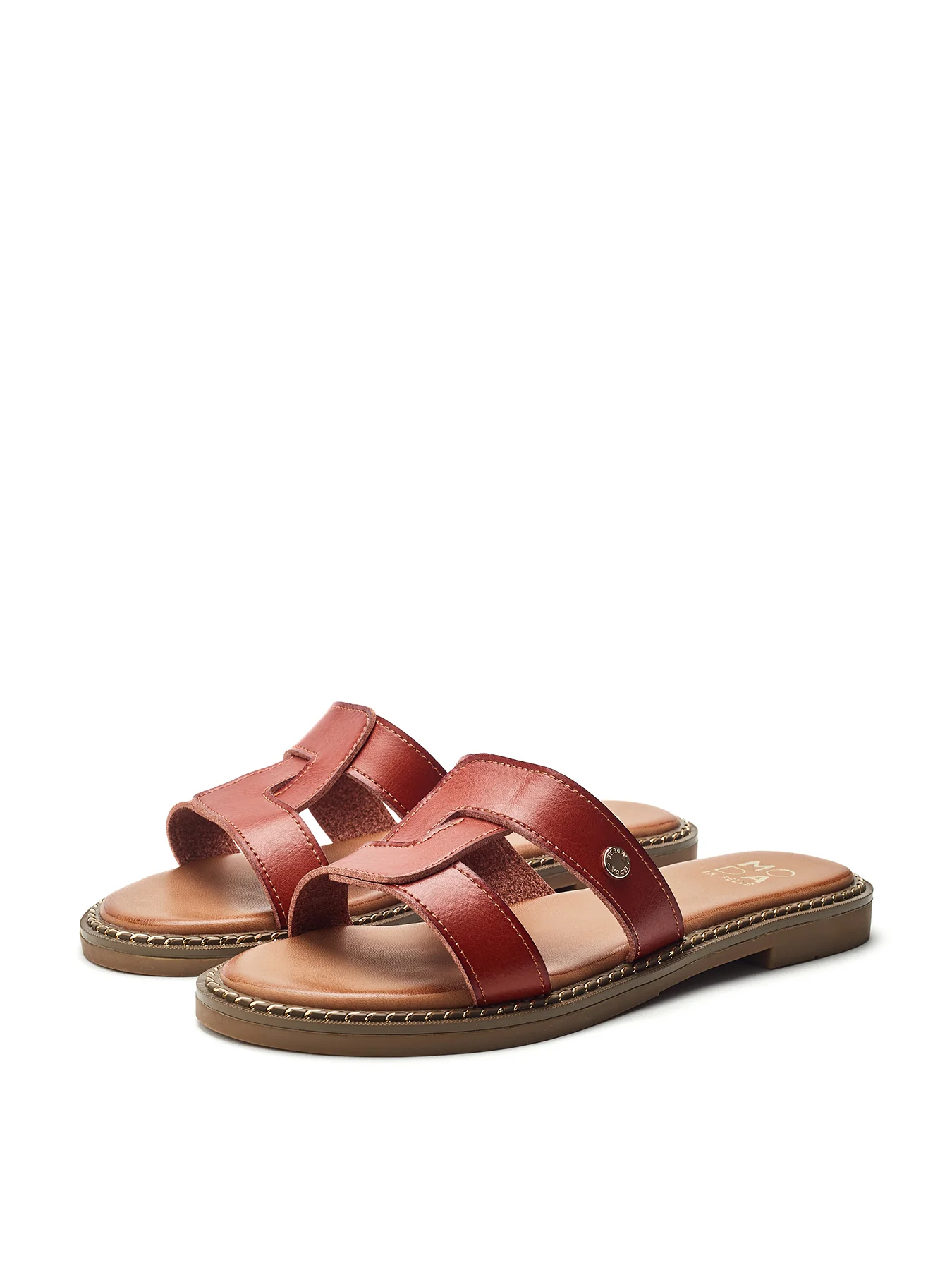 Lupin Flat Sandals Tan - Image 3