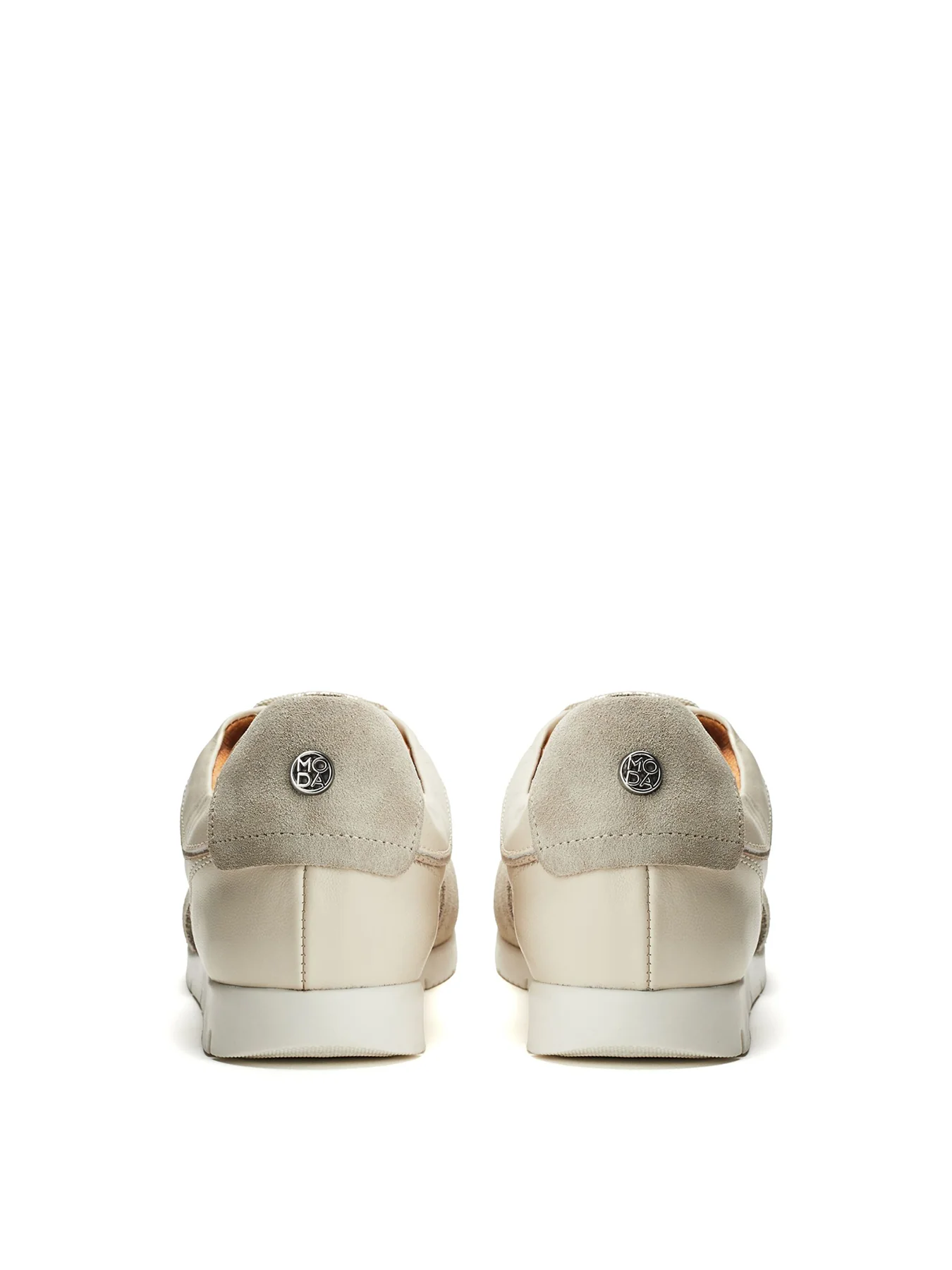 Avrel Leather Trainers White - Image 3