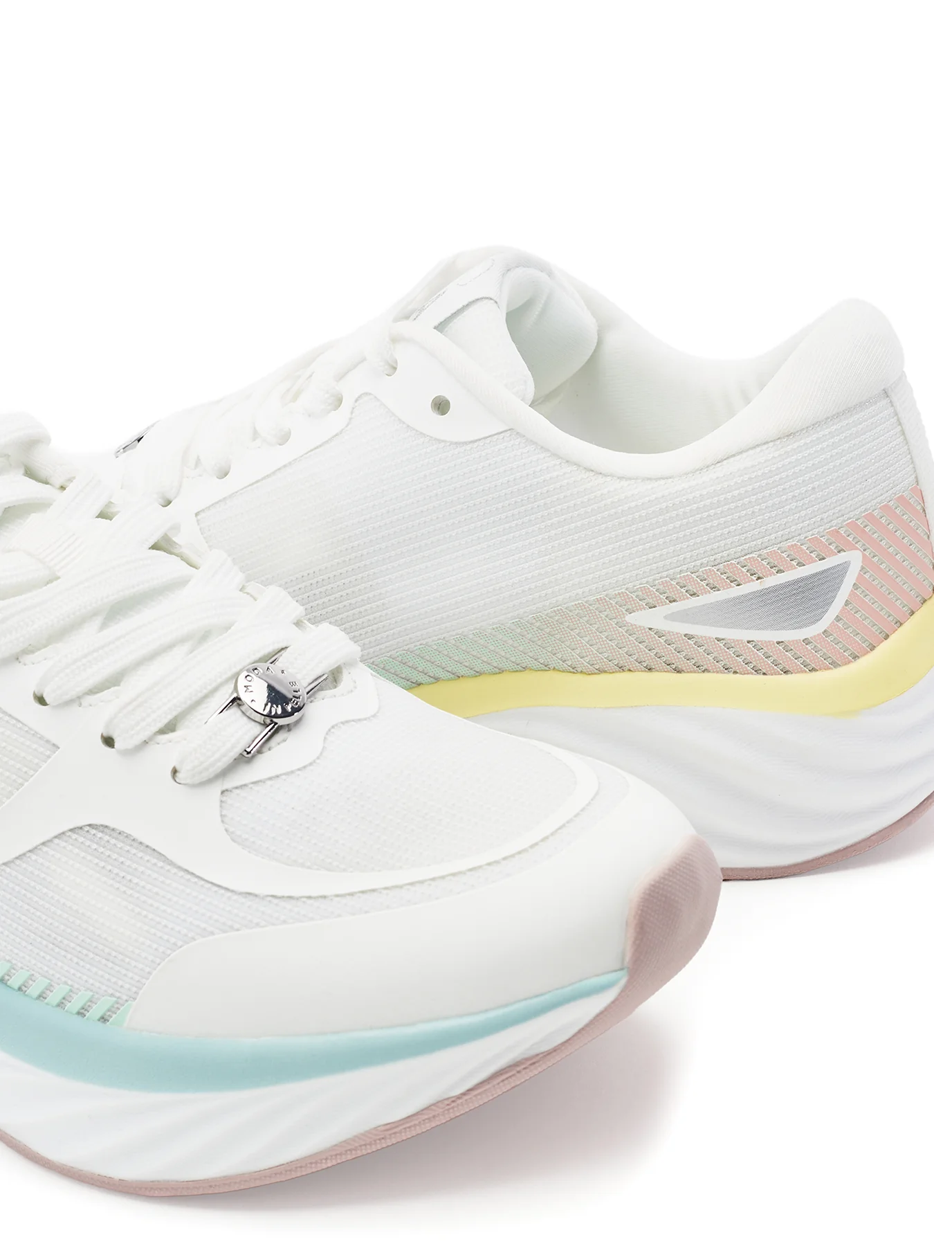 Damara Lace Up Trainers White - Image 3