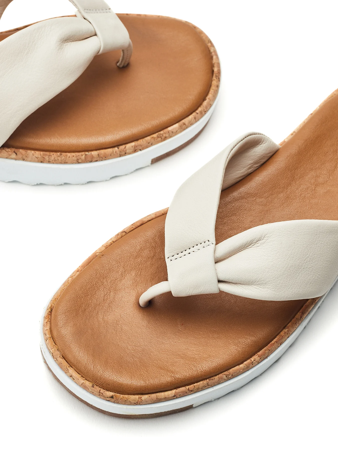 Kadence Flat Sandals Cream - Image 4