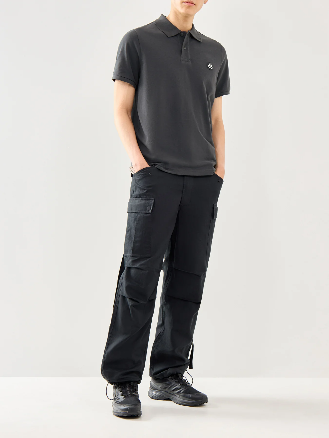 Everett Short Sleeves Cotton Polo Brown - Image 2