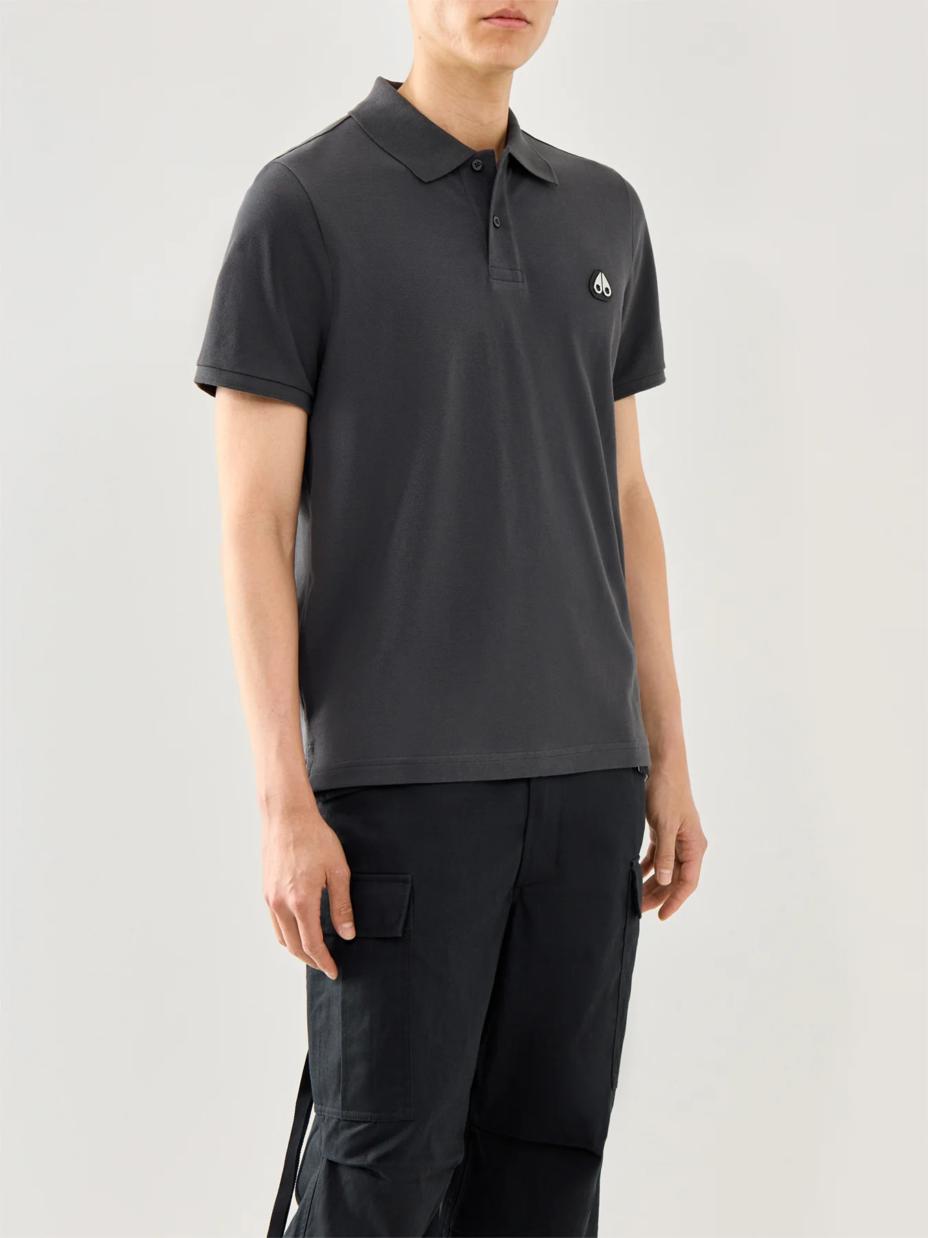 Everett Short Sleeves Cotton Polo Brown - Image 4