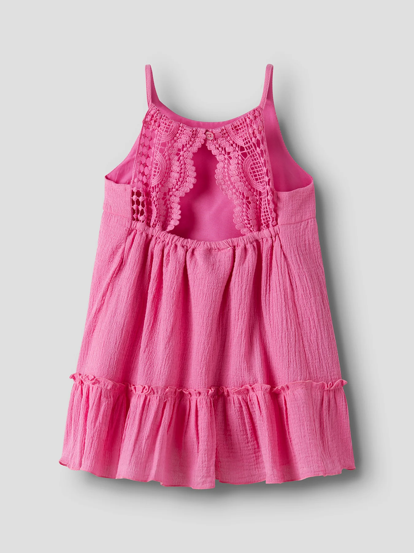 Kids' Sleeveless Cotton Dress Pink - Image 2