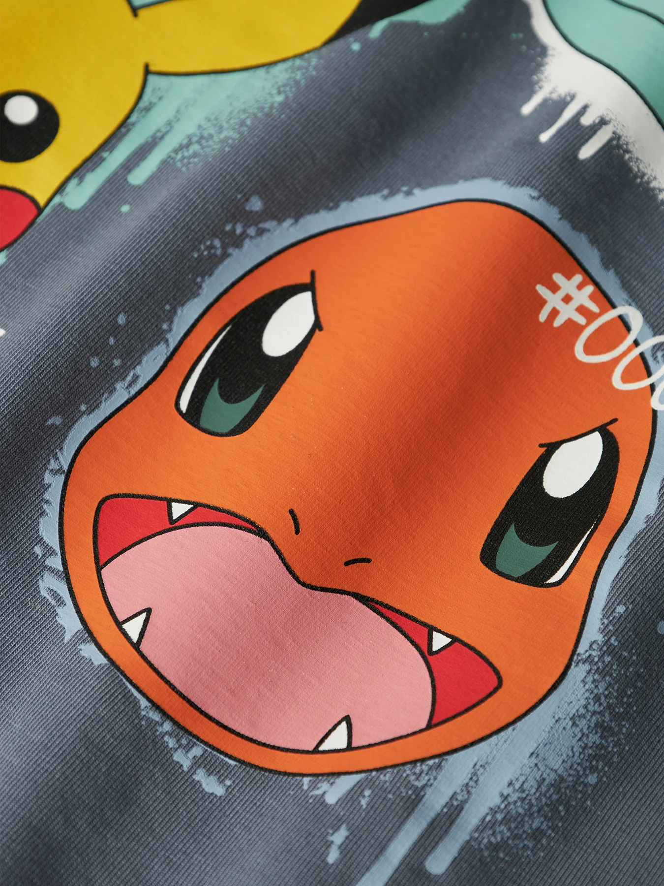Kids' Pokémon Long Sleeve Top Grey - Image 3