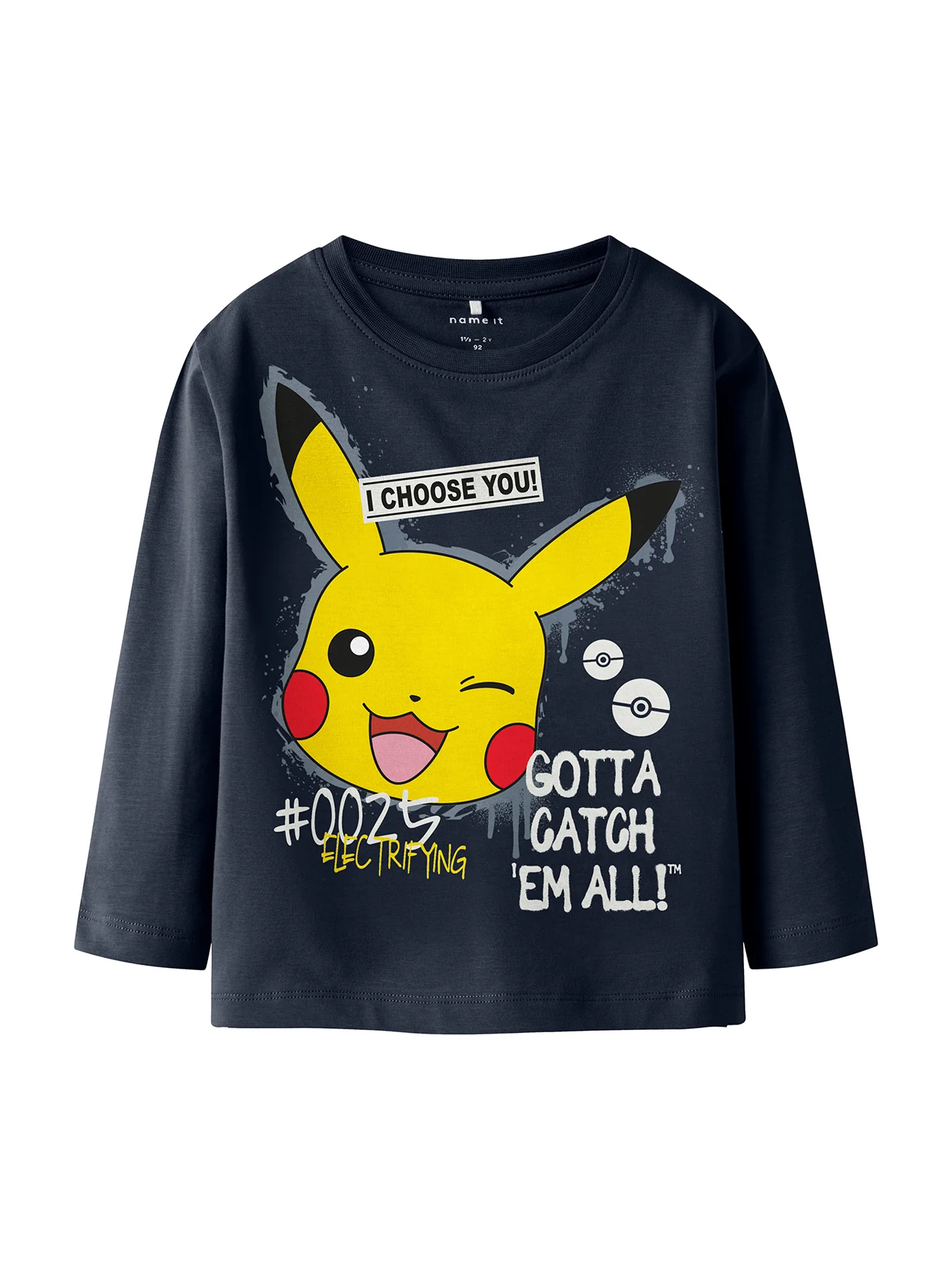 Kids' Pokémon Long Sleeve Top Grey - Image 4