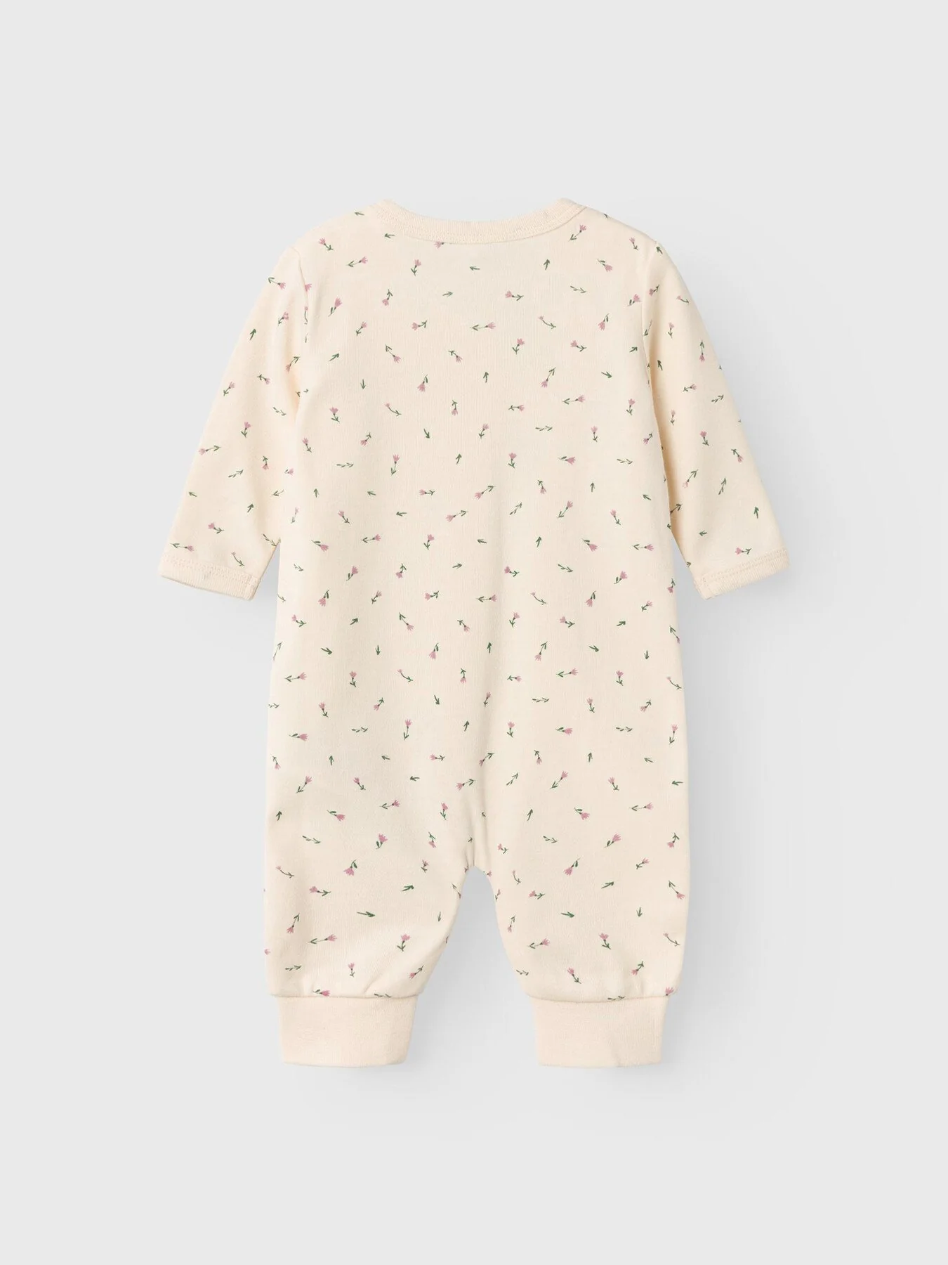 NBFNIGHTSUIT ZIP BUTTERCREAM FLORAL NOOS - Image 2