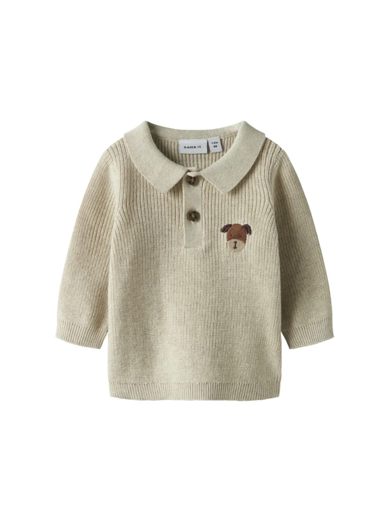 Baby Tant Knit Polo Beige
