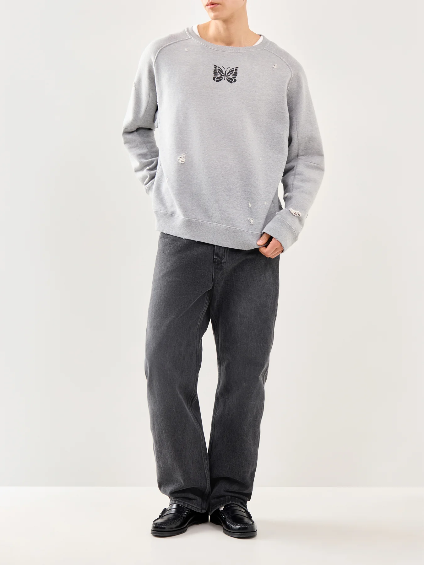 Deconstructed Sweatshirt Grey - Image 2