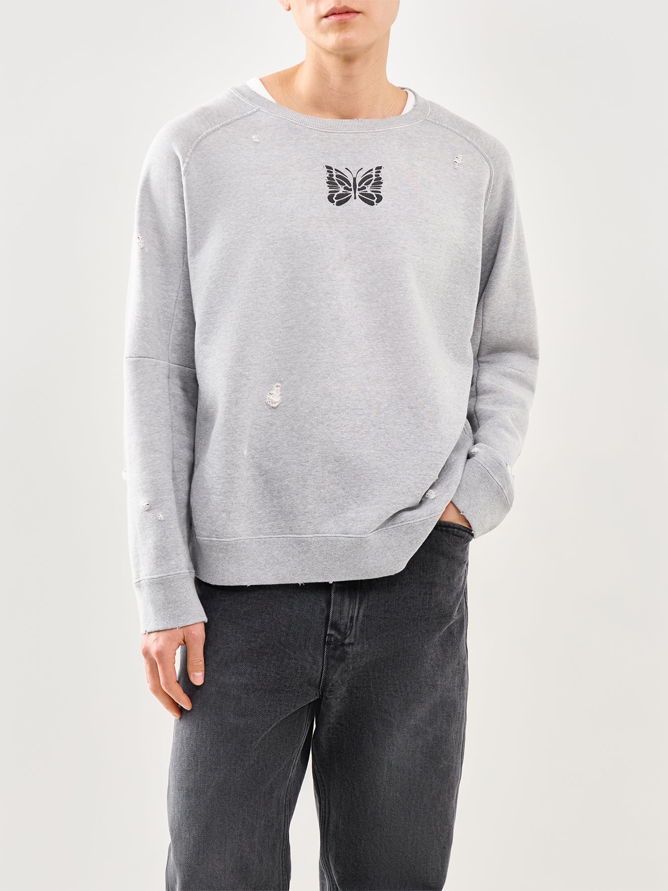 Deconstructed Sweatshirt Grey - Image 4