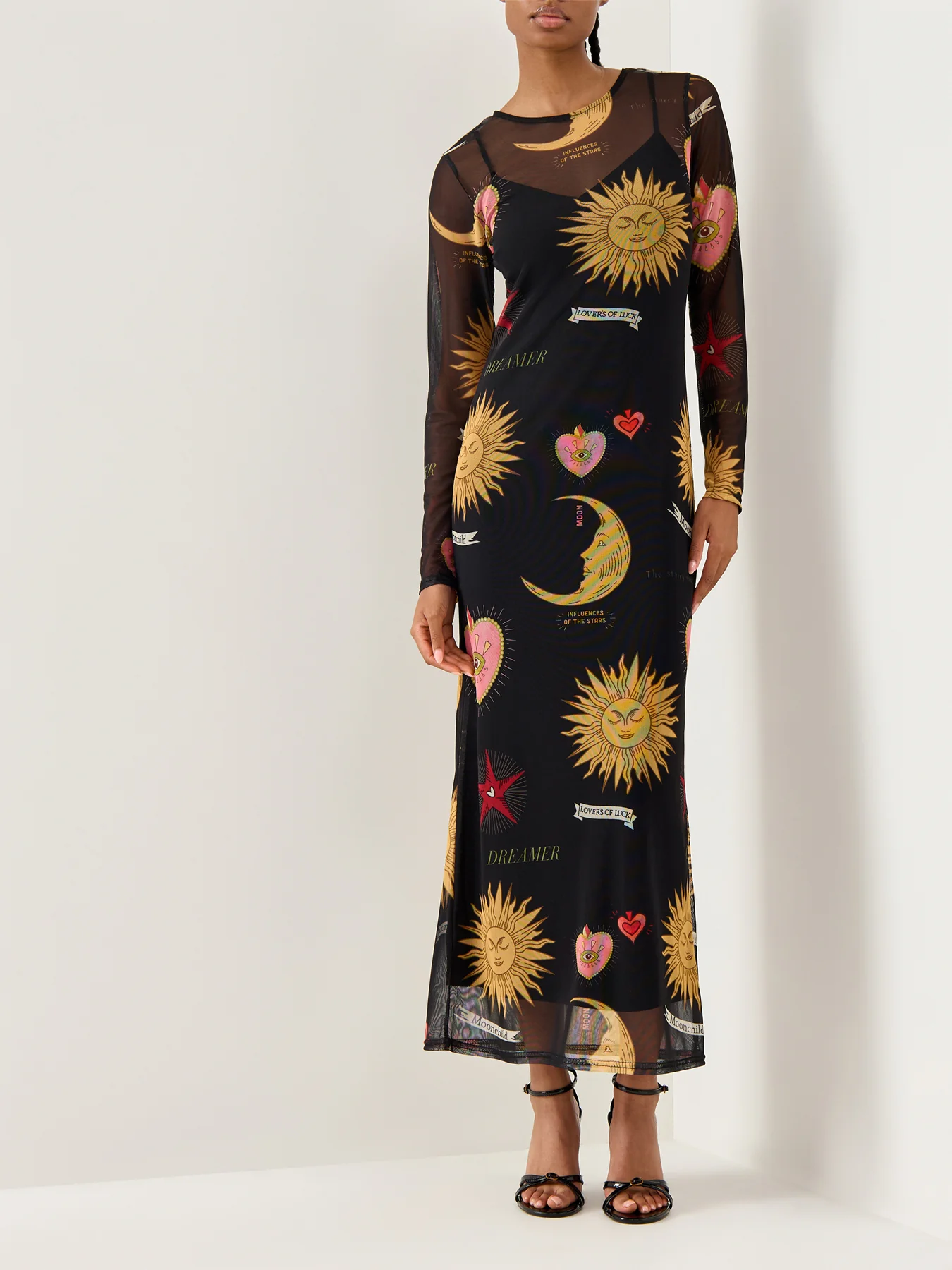Mystical Mesh Dress Black - Image 4