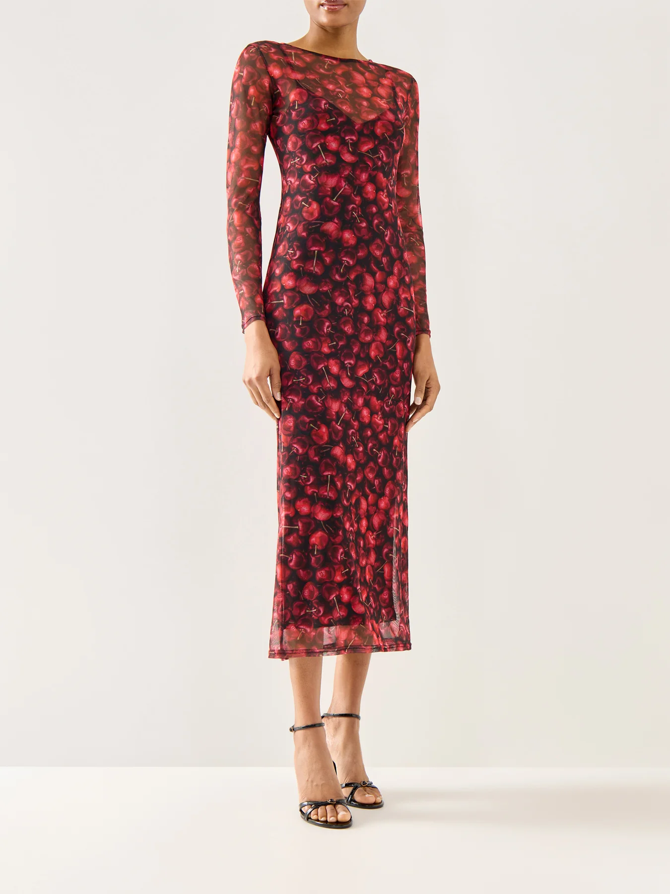 Cherry Mesh Soho Dress Red - Image 2