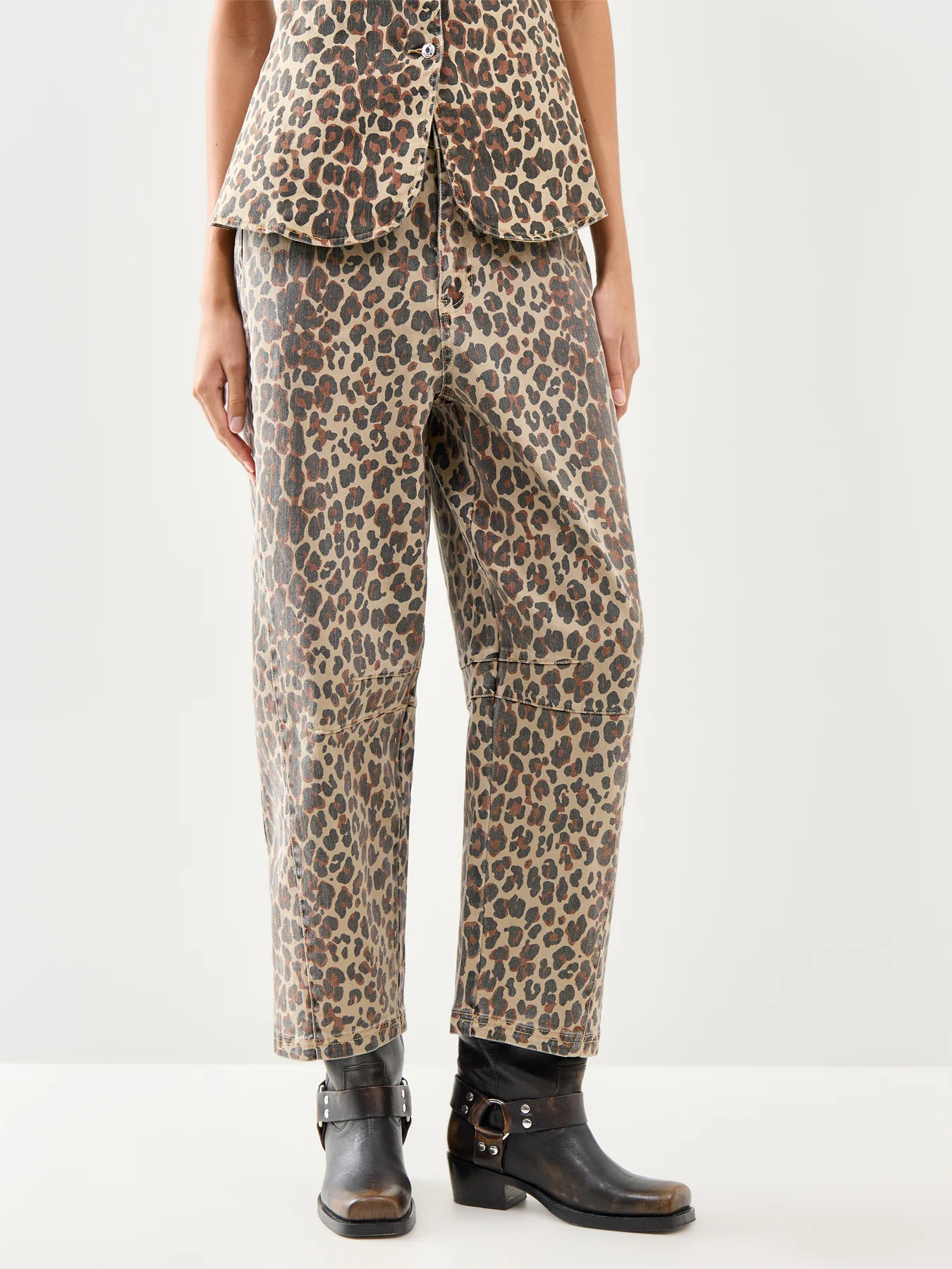 Barrel Jeans Leopard print - Image 4