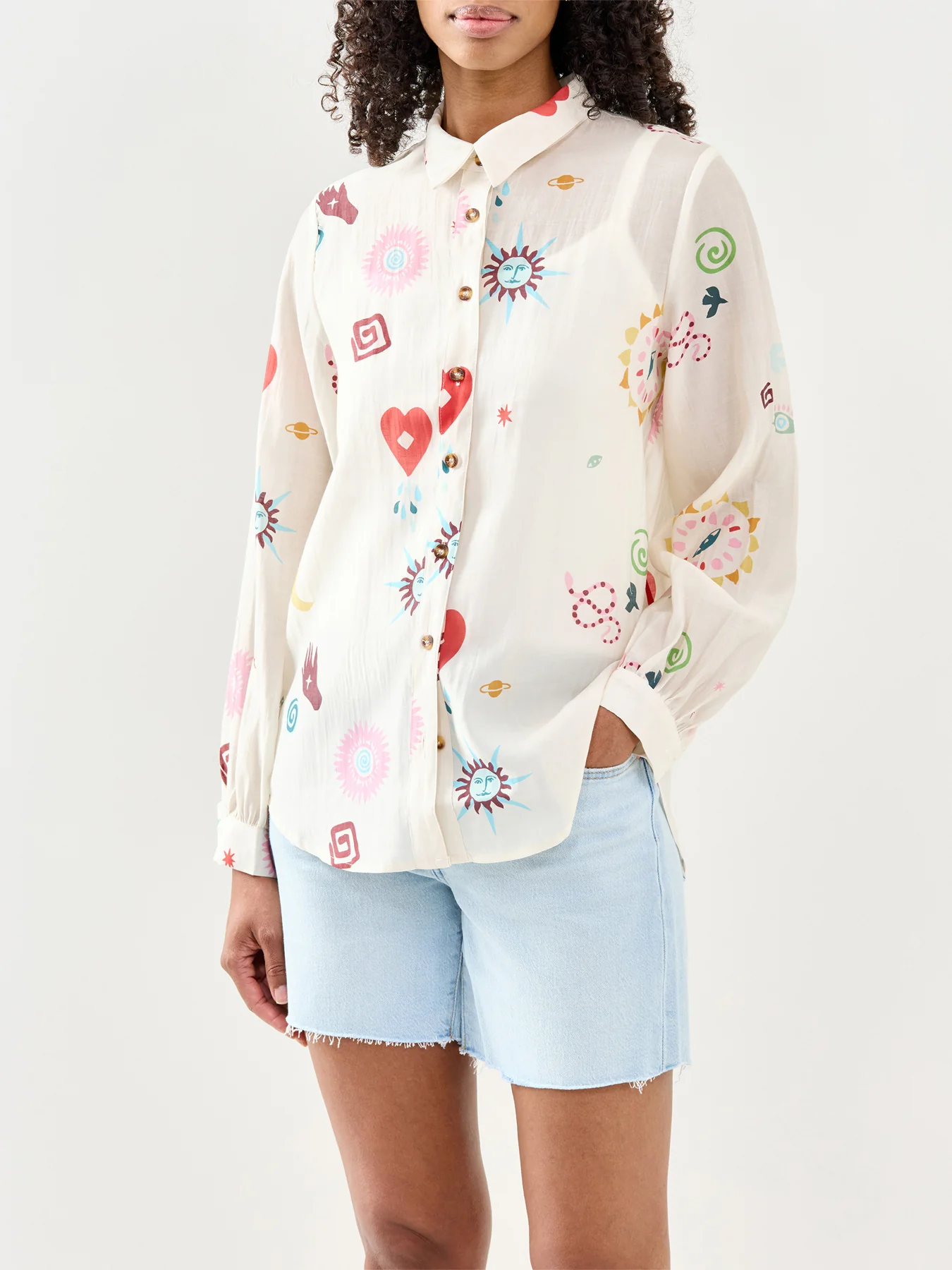 Morocco Charms Marley Shirt Cream - Image 4