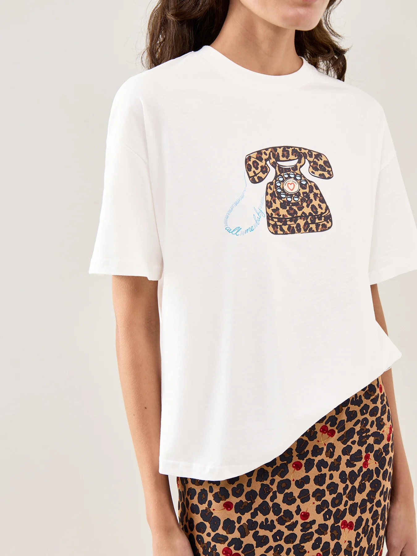 Call Me Boxy Cotton T-Shirt White - Image 3