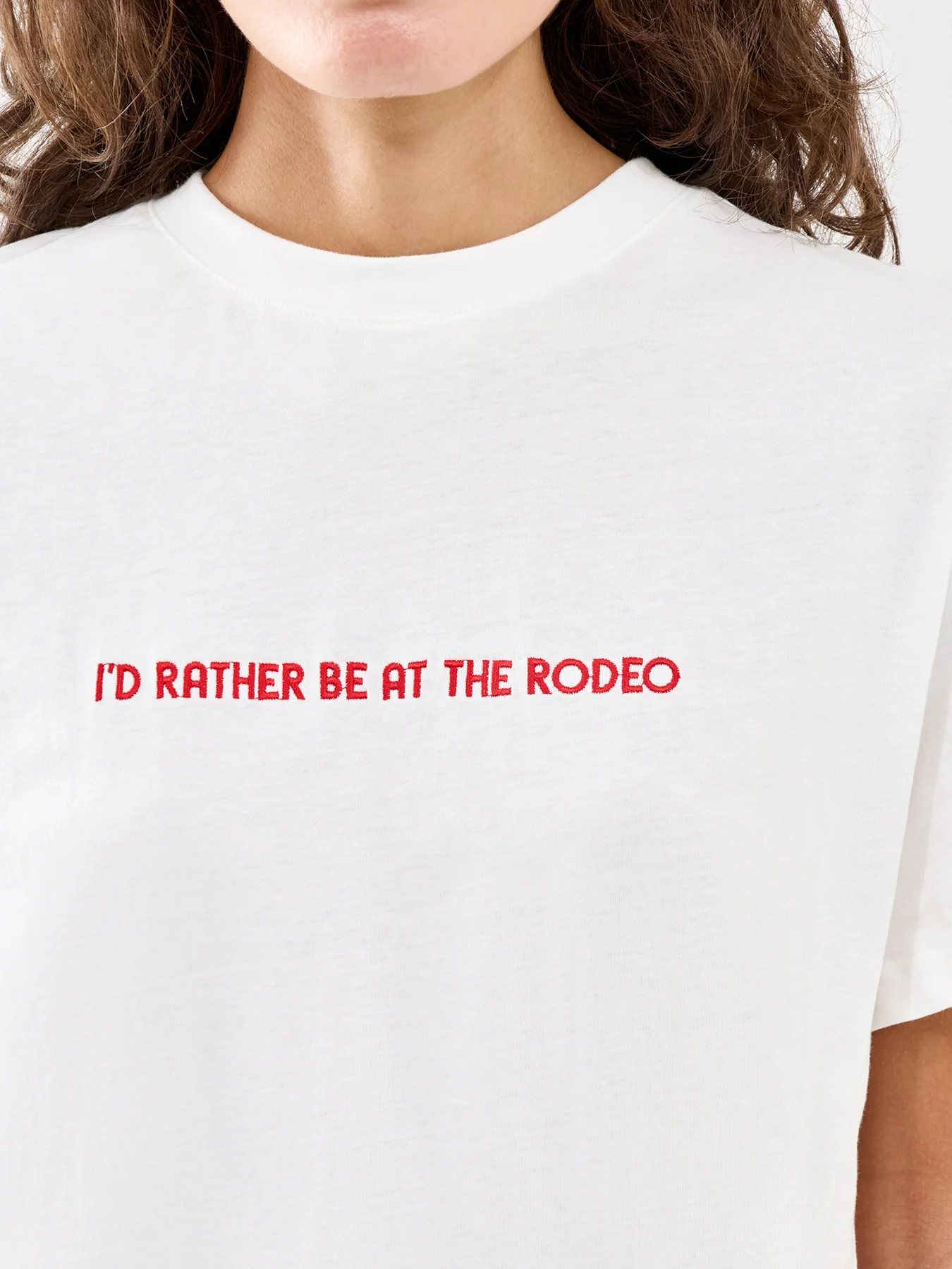 White Rodeo Graphic T-Shirt White - Image 3