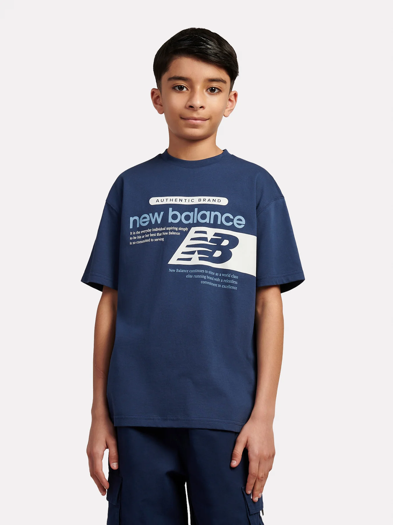 Boys’ Authentic Brand Graphic Tee Black - Image 2
