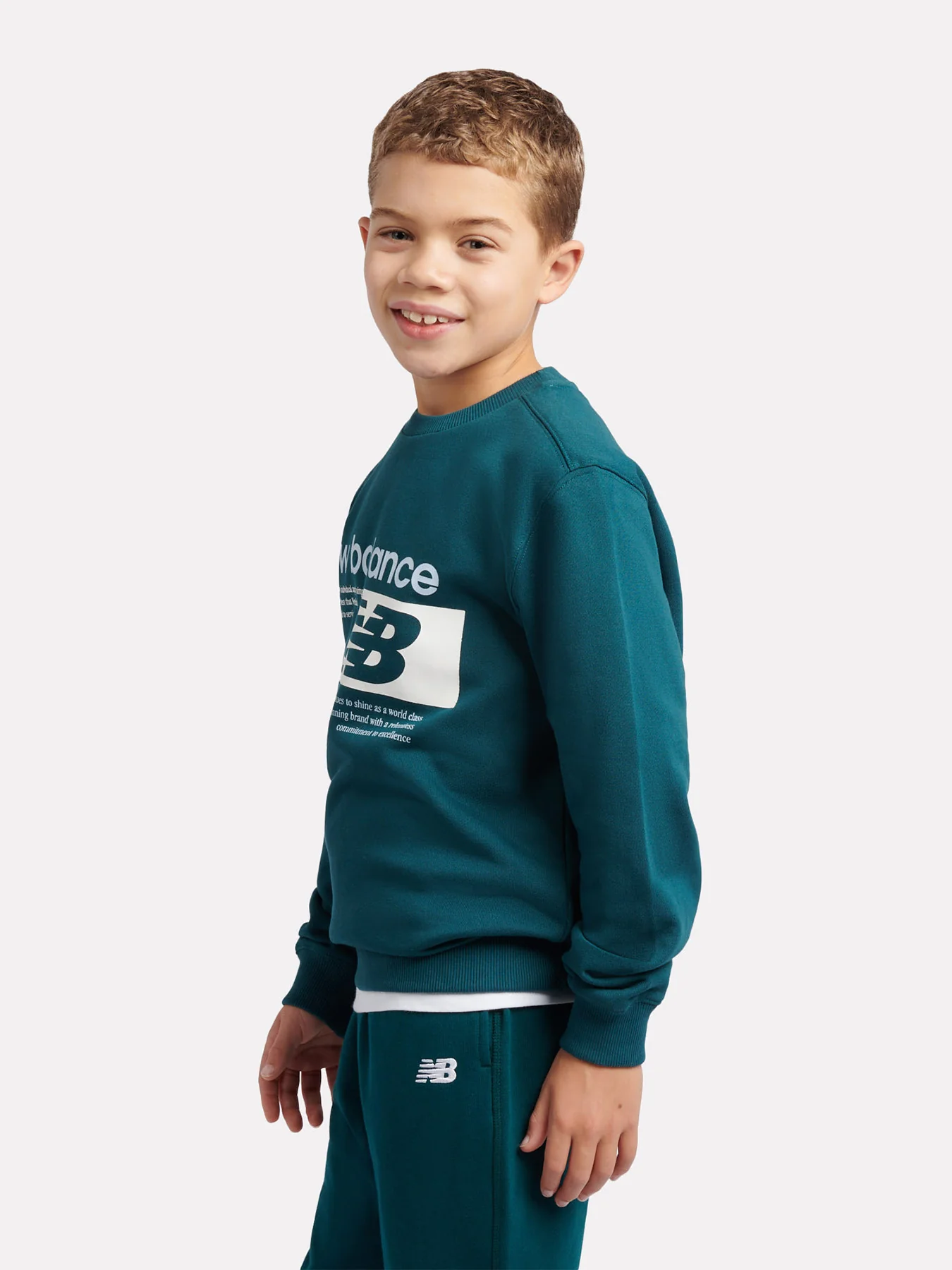 Kids' Players Graphic Sweatshirt Green - Image 3