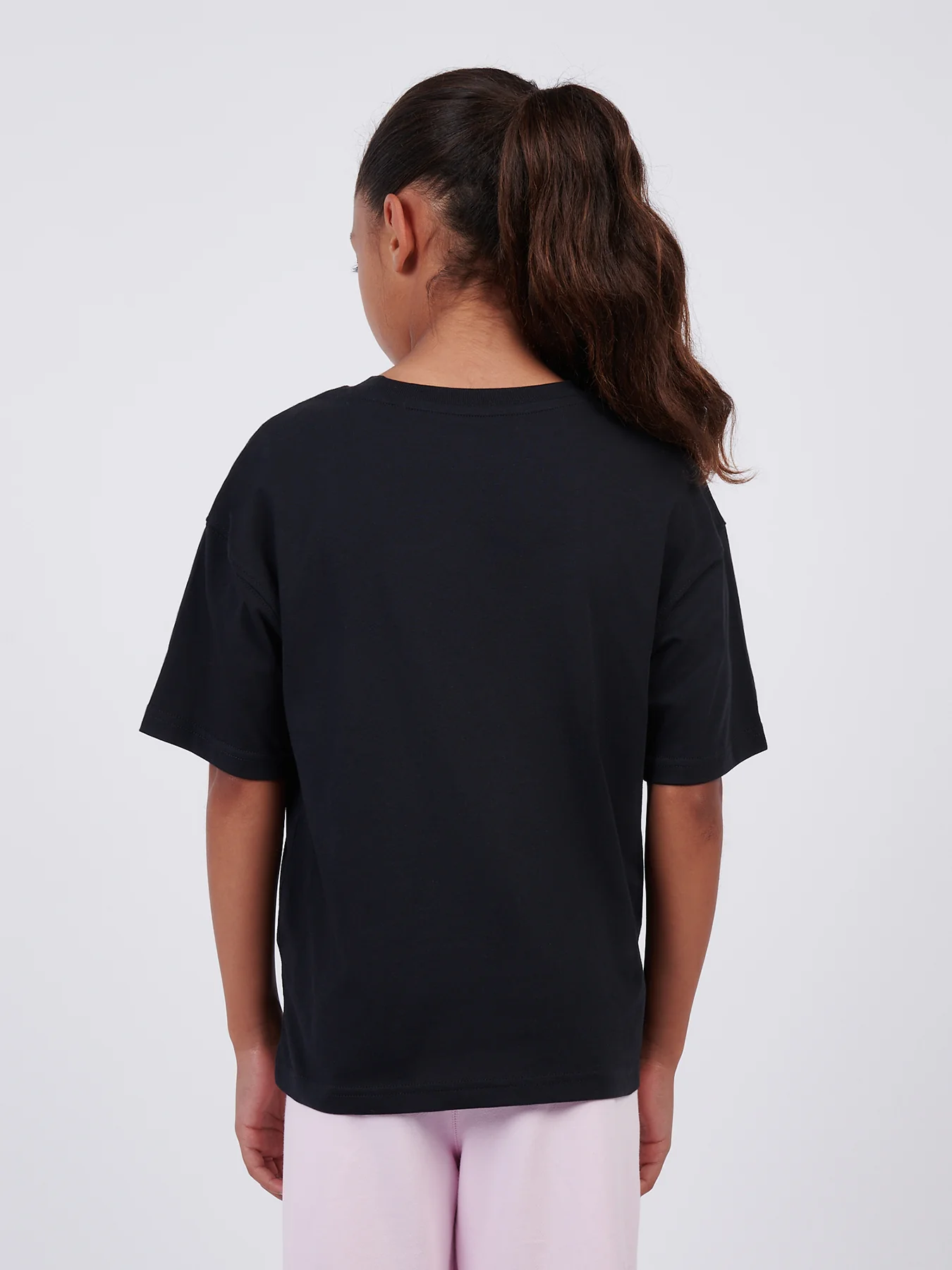 Girls’ Small Logo Jersey Tee Black - Image 3