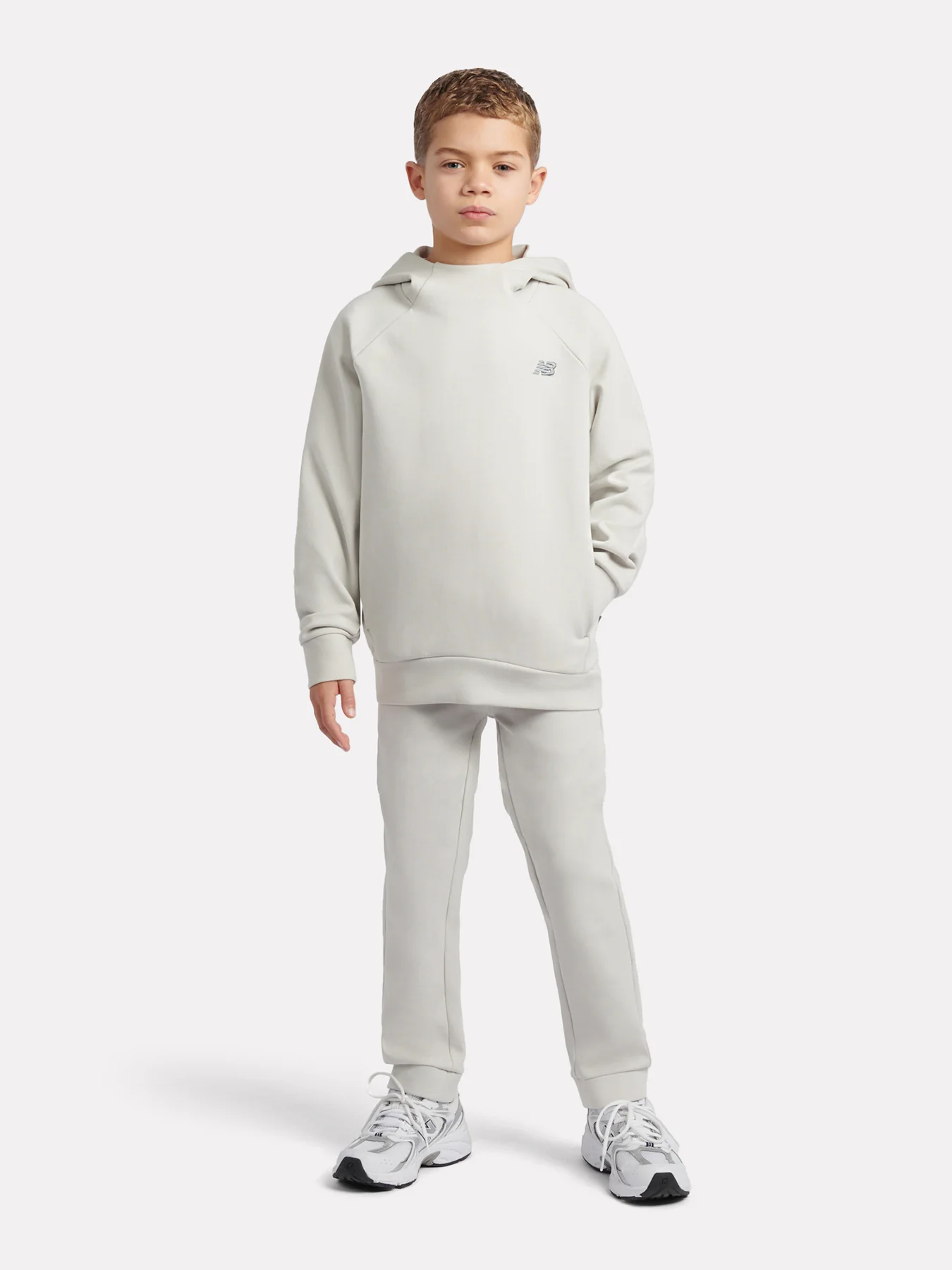 Kids' Tech Knit Performance Hoodie Grey - Image 2