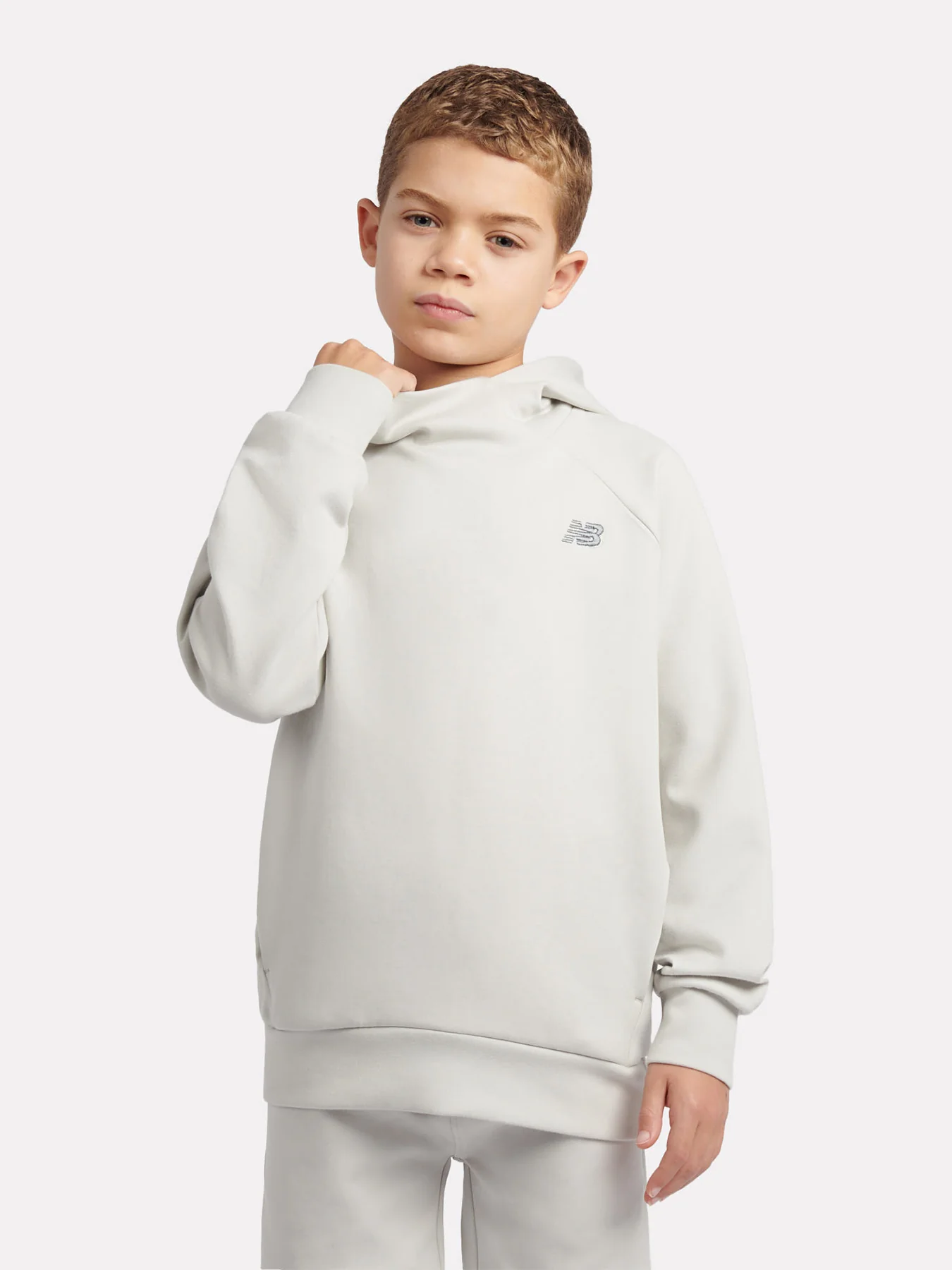 Kids' Tech Knit Performance Hoodie Grey - Image 8
