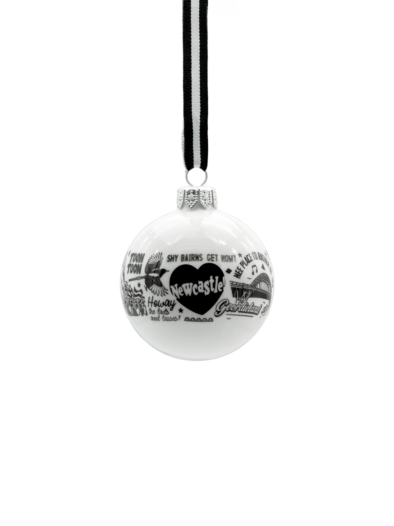 Newcastle Repeat Fine Bone China Bauble - Image 3
