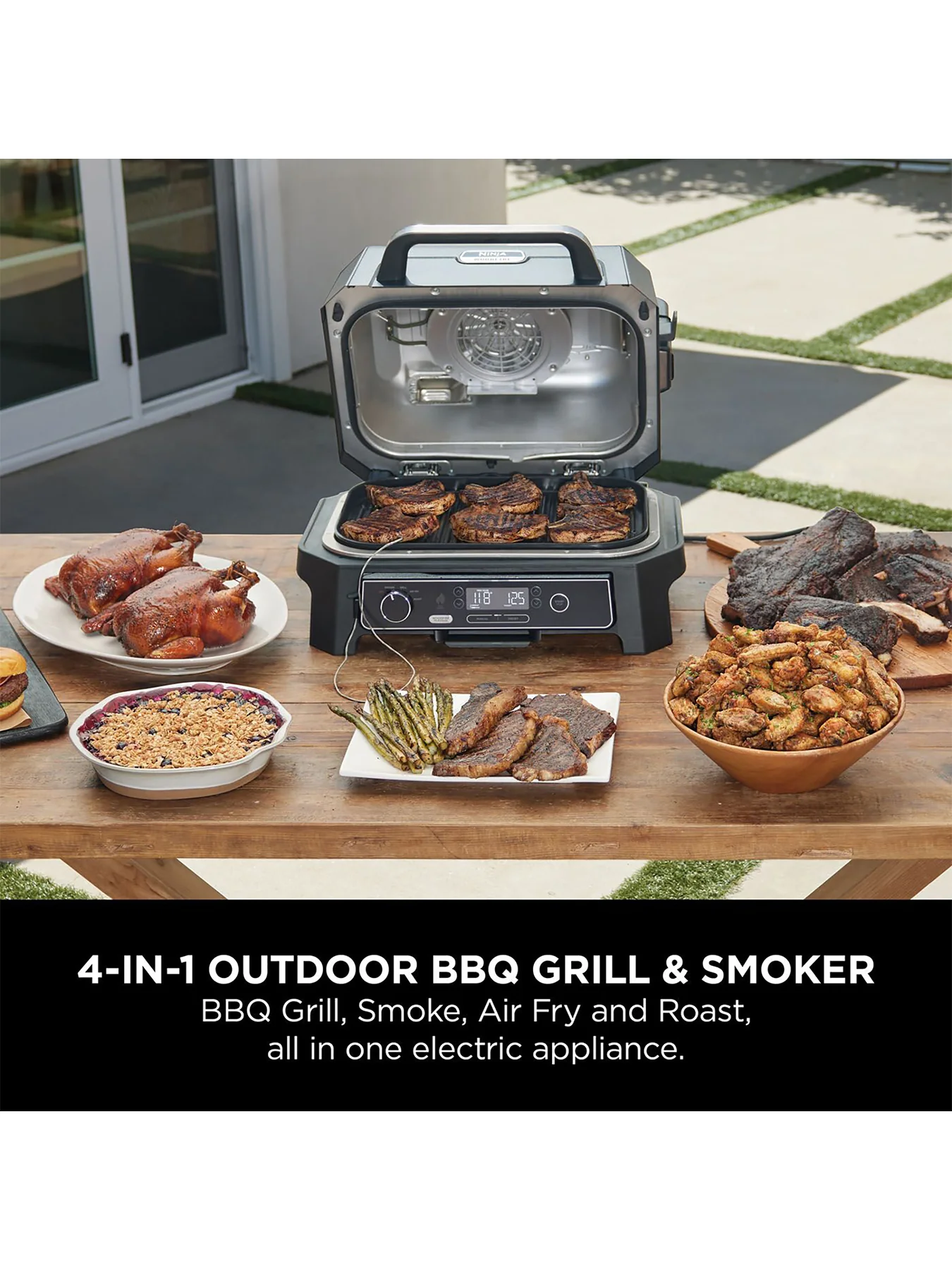 Woodfire Pro XL Electric BBQ Grill and Smoker - Image 2