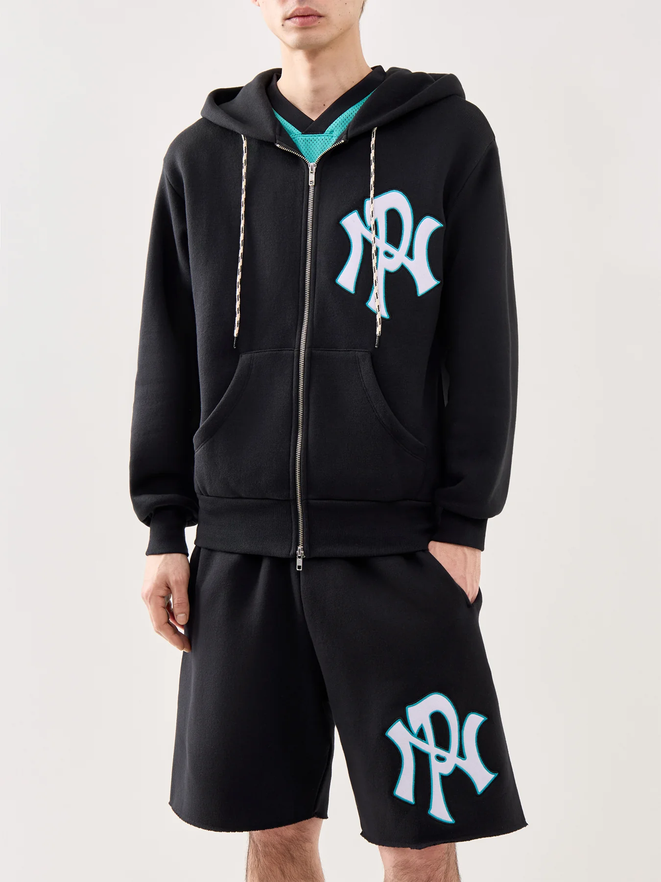 NYP Premium Zip Hoodie Black - Image 4