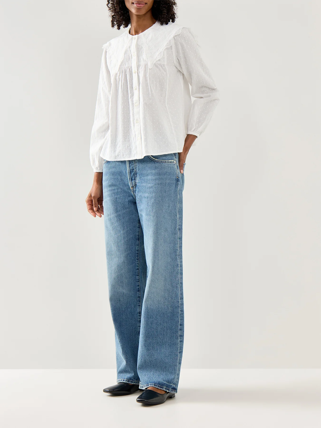 Collared Blouse White - Image 2
