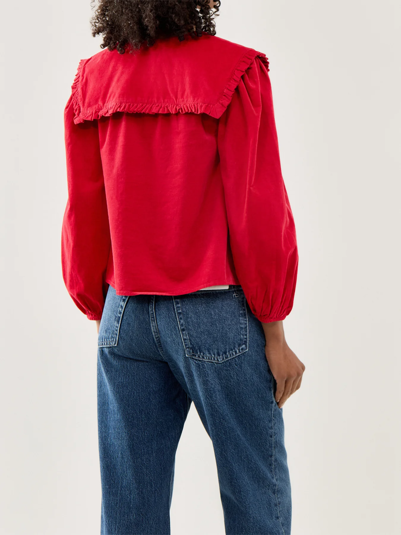 Cord Blouse Red - Image 5
