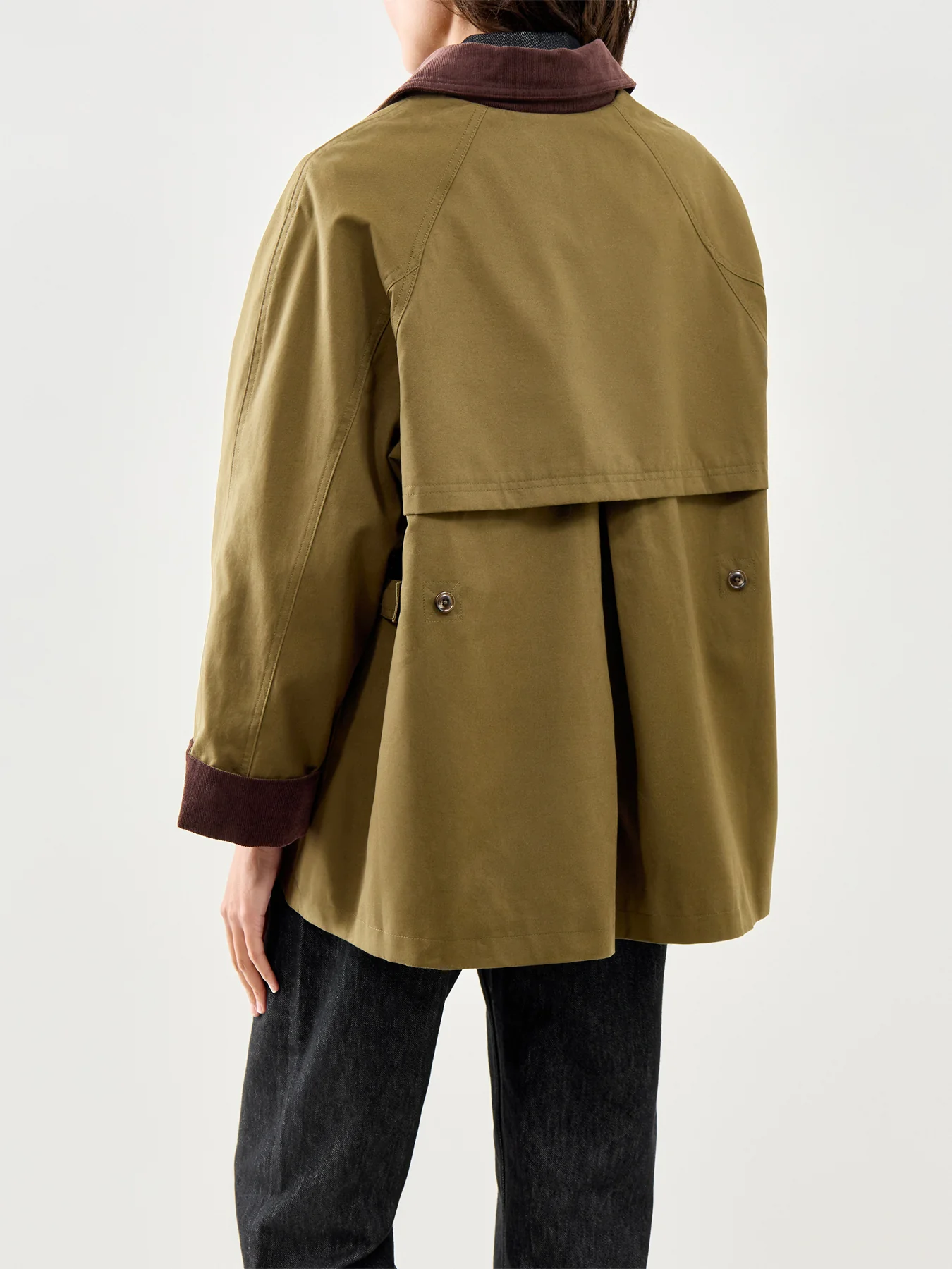 Freddie Barn Coat Khaki - Image 5