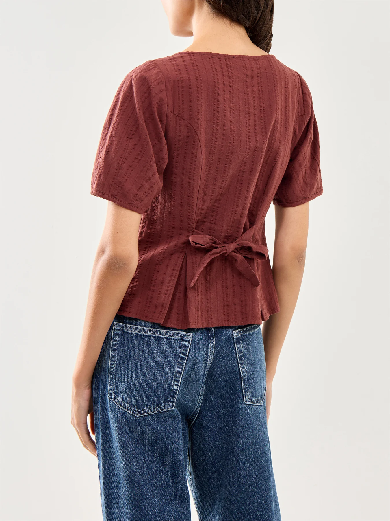 Minerva Organic Cotton Top Brown - Image 5