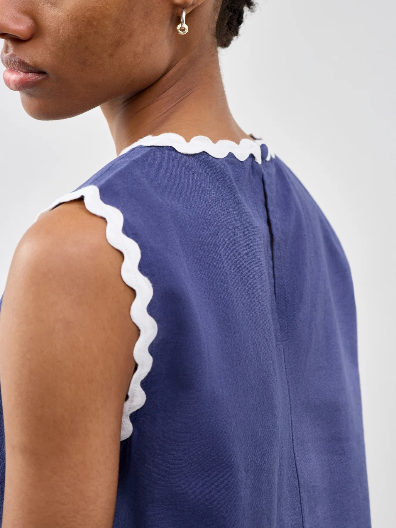 Rick Rack Stirling Top Blue - Image 3