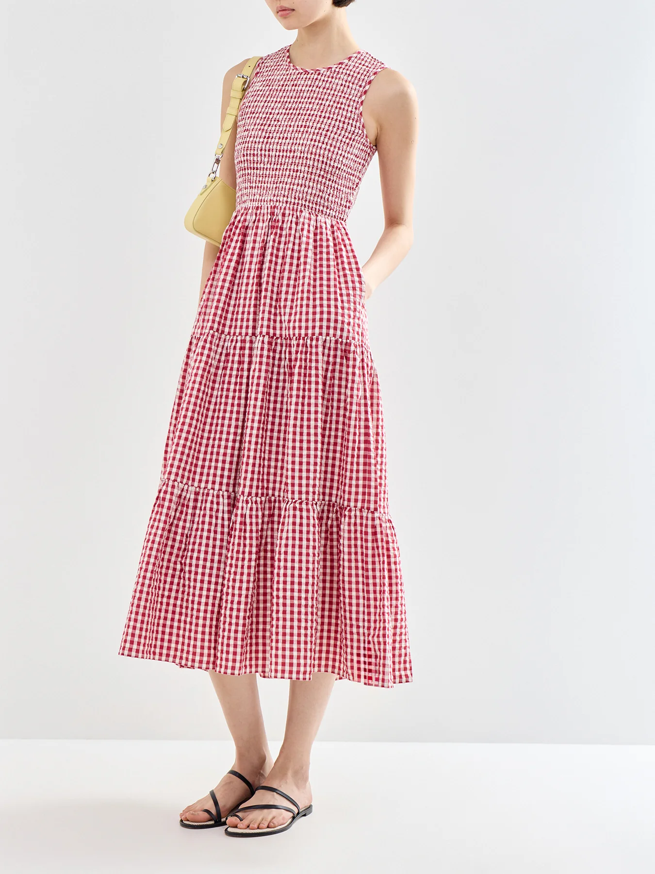 Sleeveless Charlie Midaxi Dress Red - Image 4
