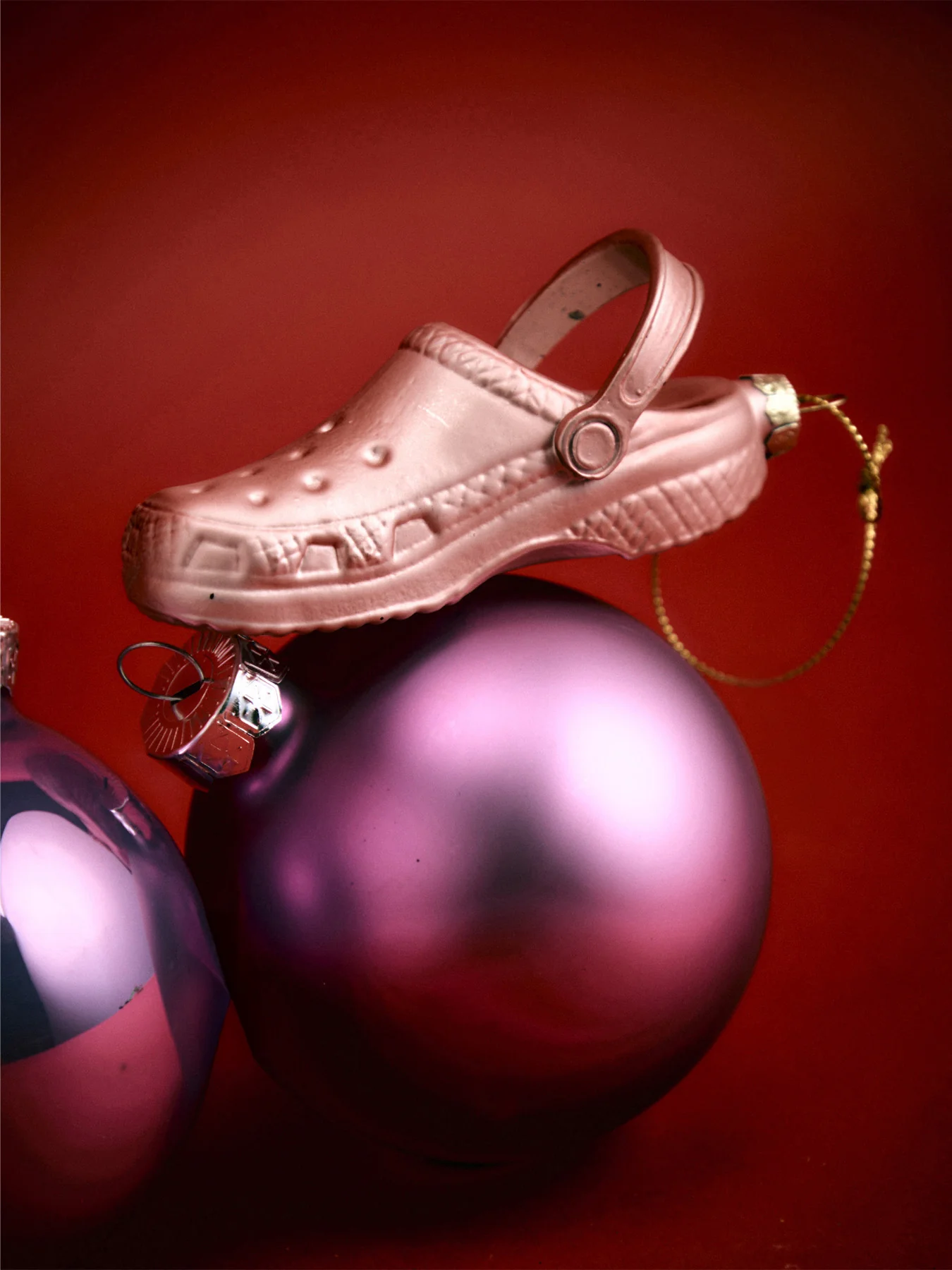 Clog Pink Christmas Tree Decoration - Image 2