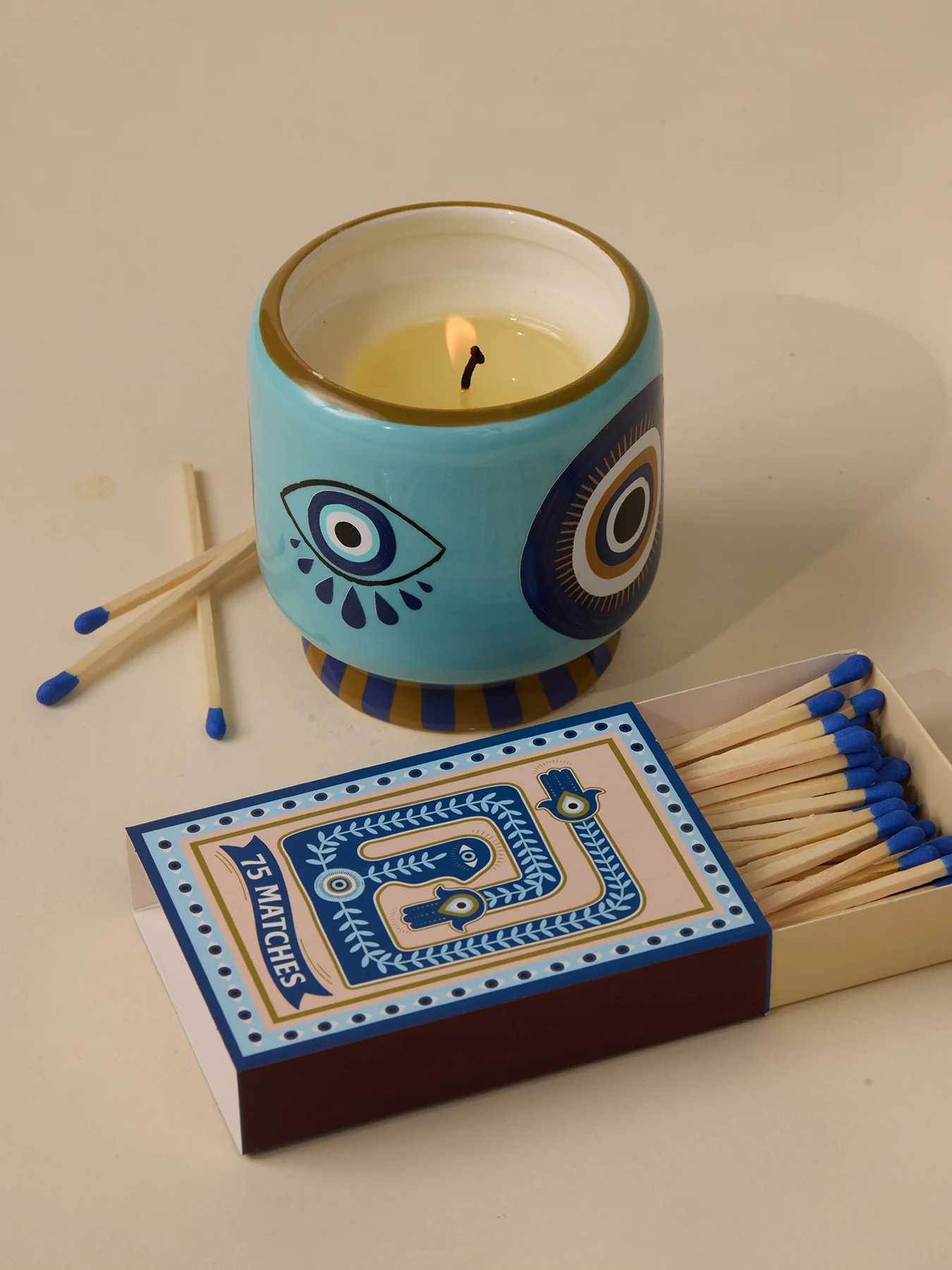 Incense & Smoke Eye Ceramic Candle - Image 4
