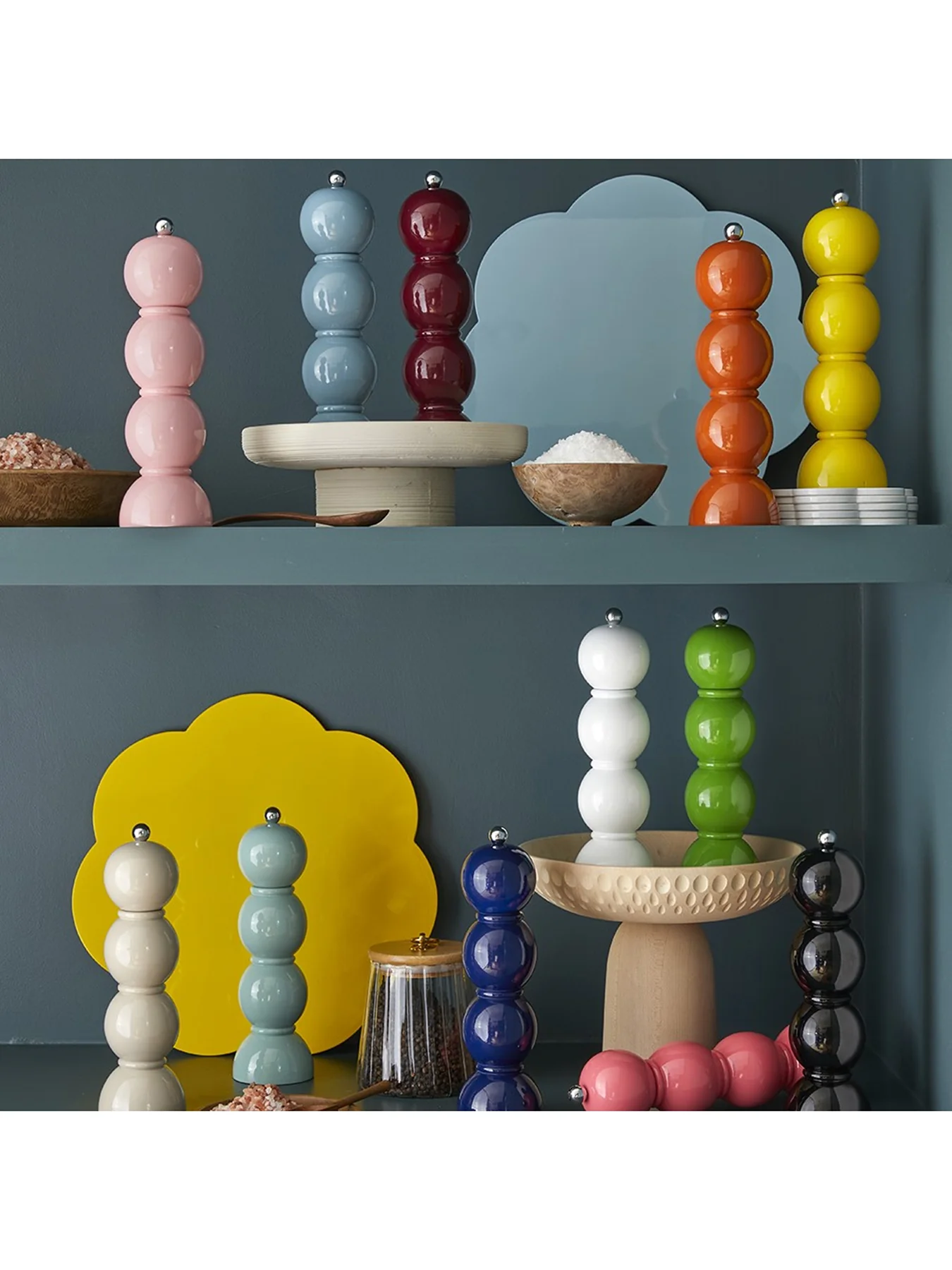 Lacquered Salt and Pepper Grinder Navy - Image 4