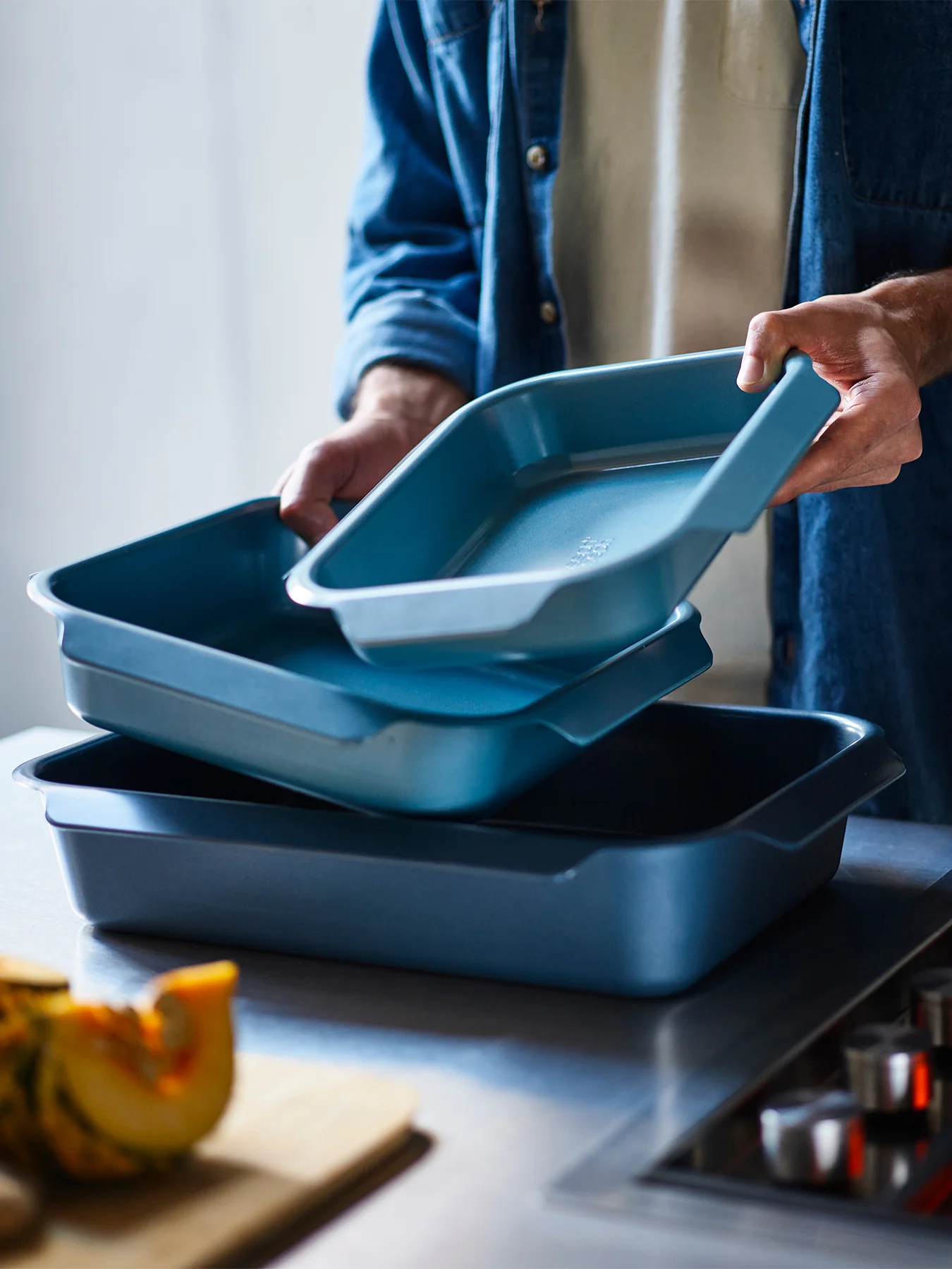 Nest Oven Roasting Tray Set Blue - Image 3