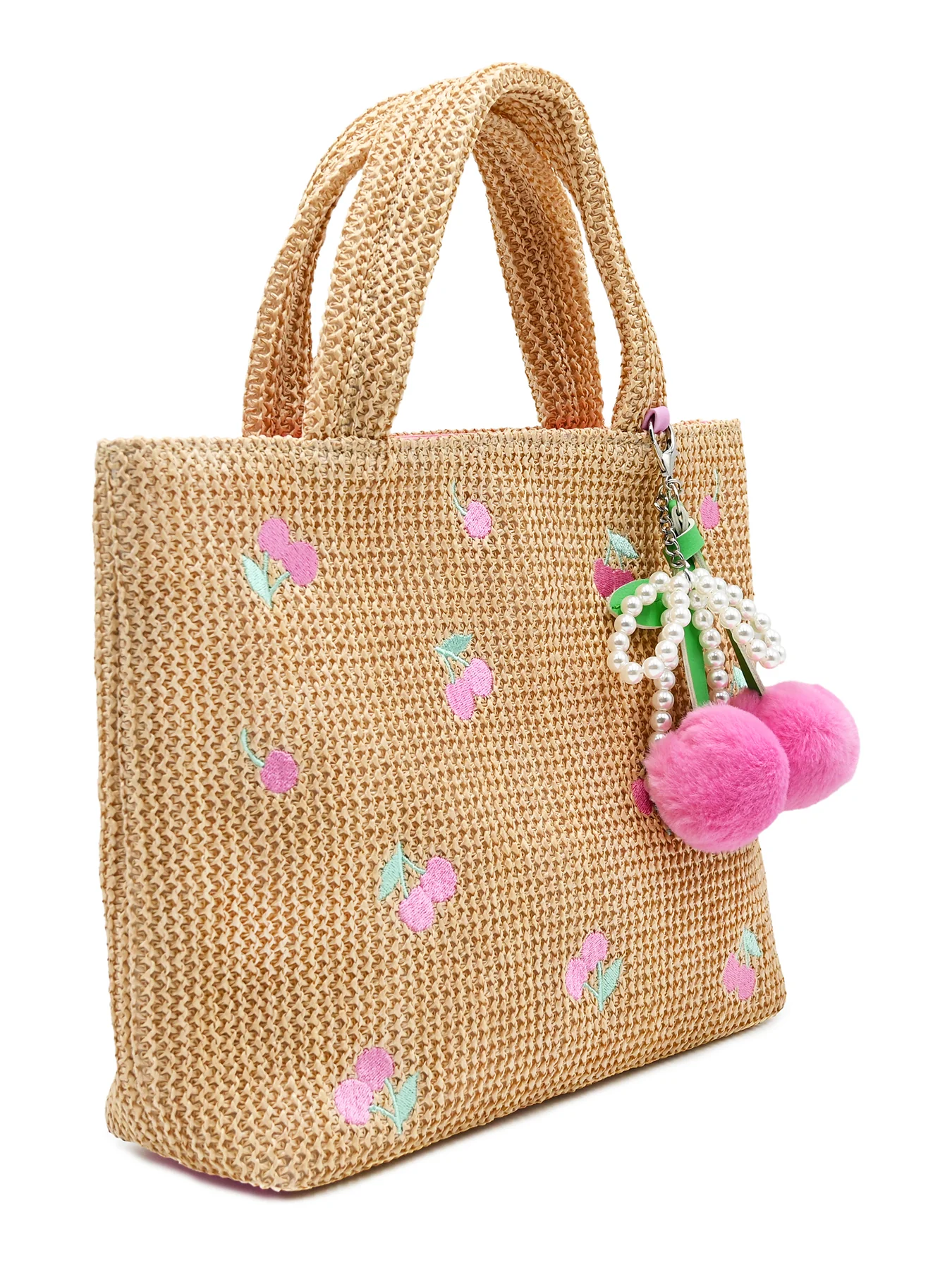 Kids' Cherry Mini Beach Tote Bag Multi - Image 3