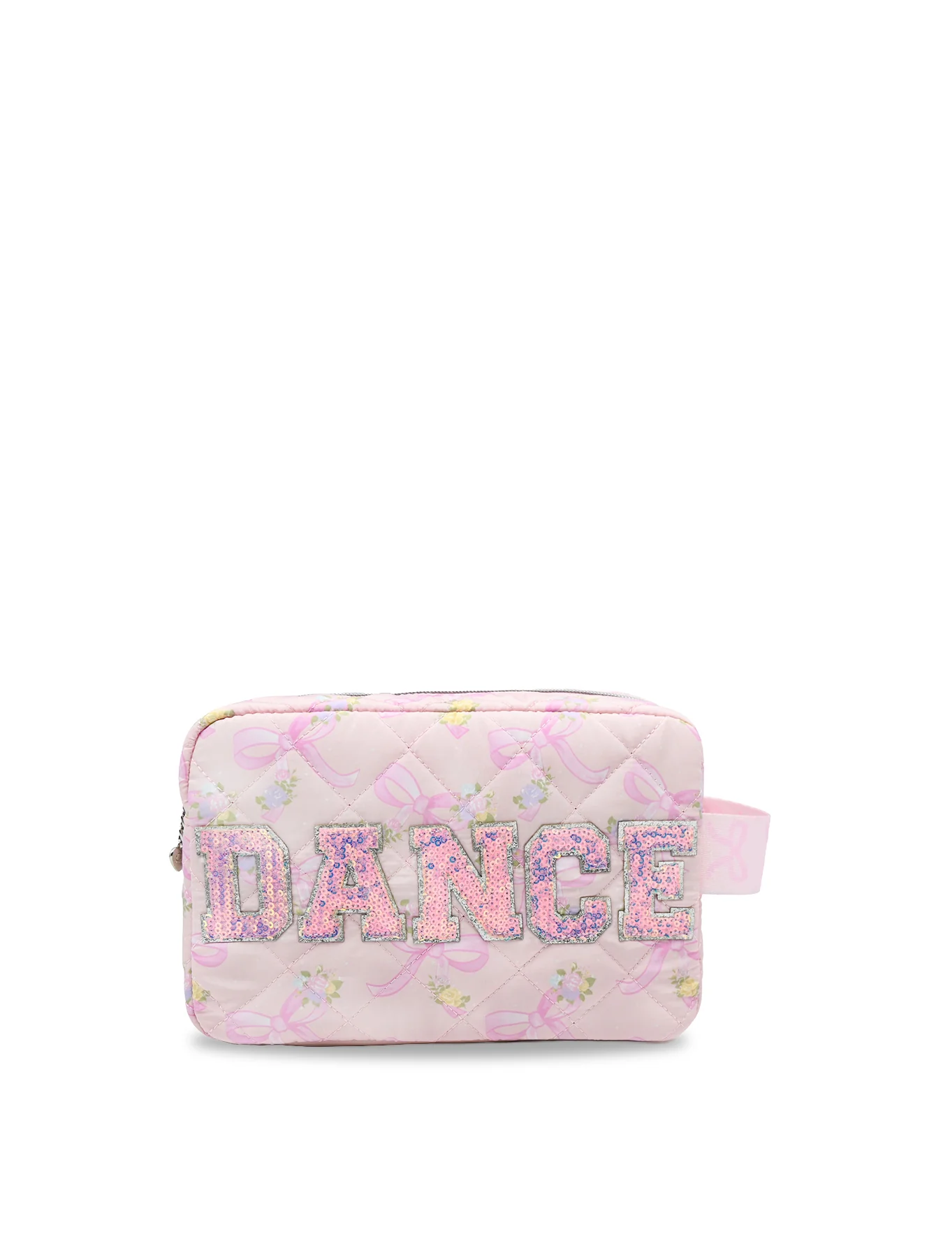 Kids' Floral Quilted Cosmetic Pouch Multi