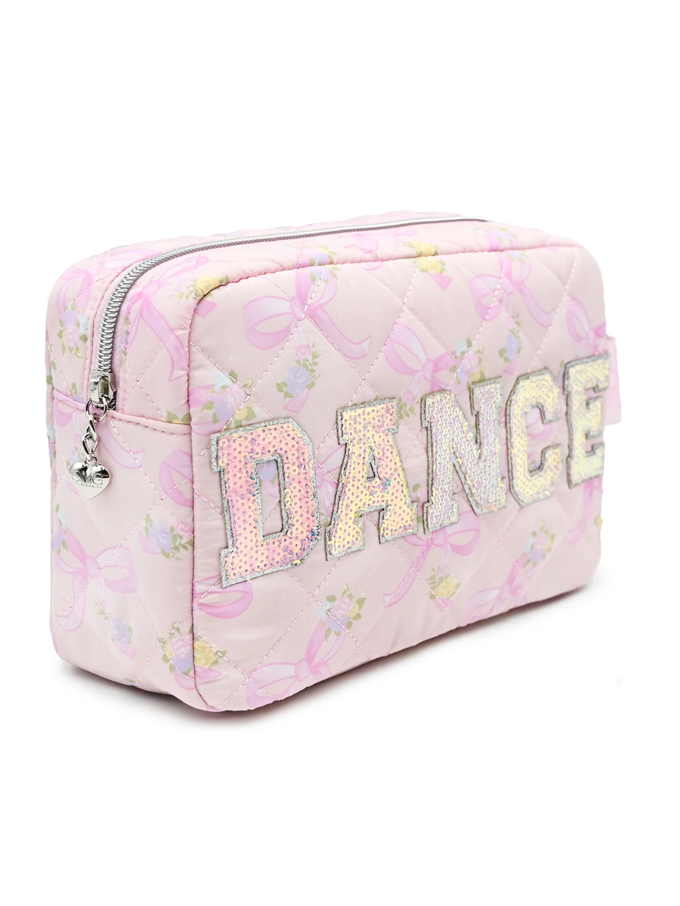 Kids' Floral Quilted Cosmetic Pouch Multi - Image 3