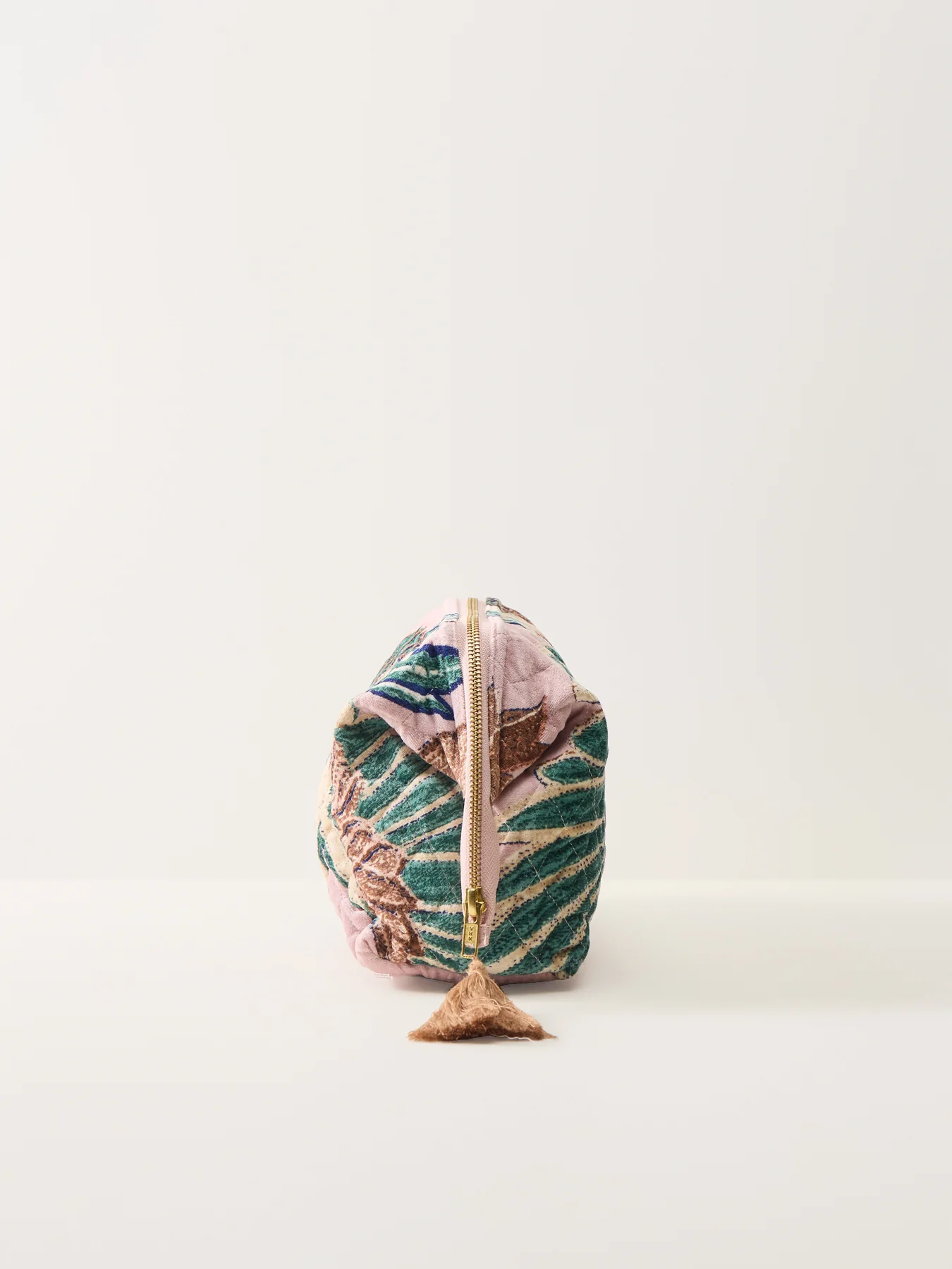 Crane Velvet Pouch Pink - Image 3