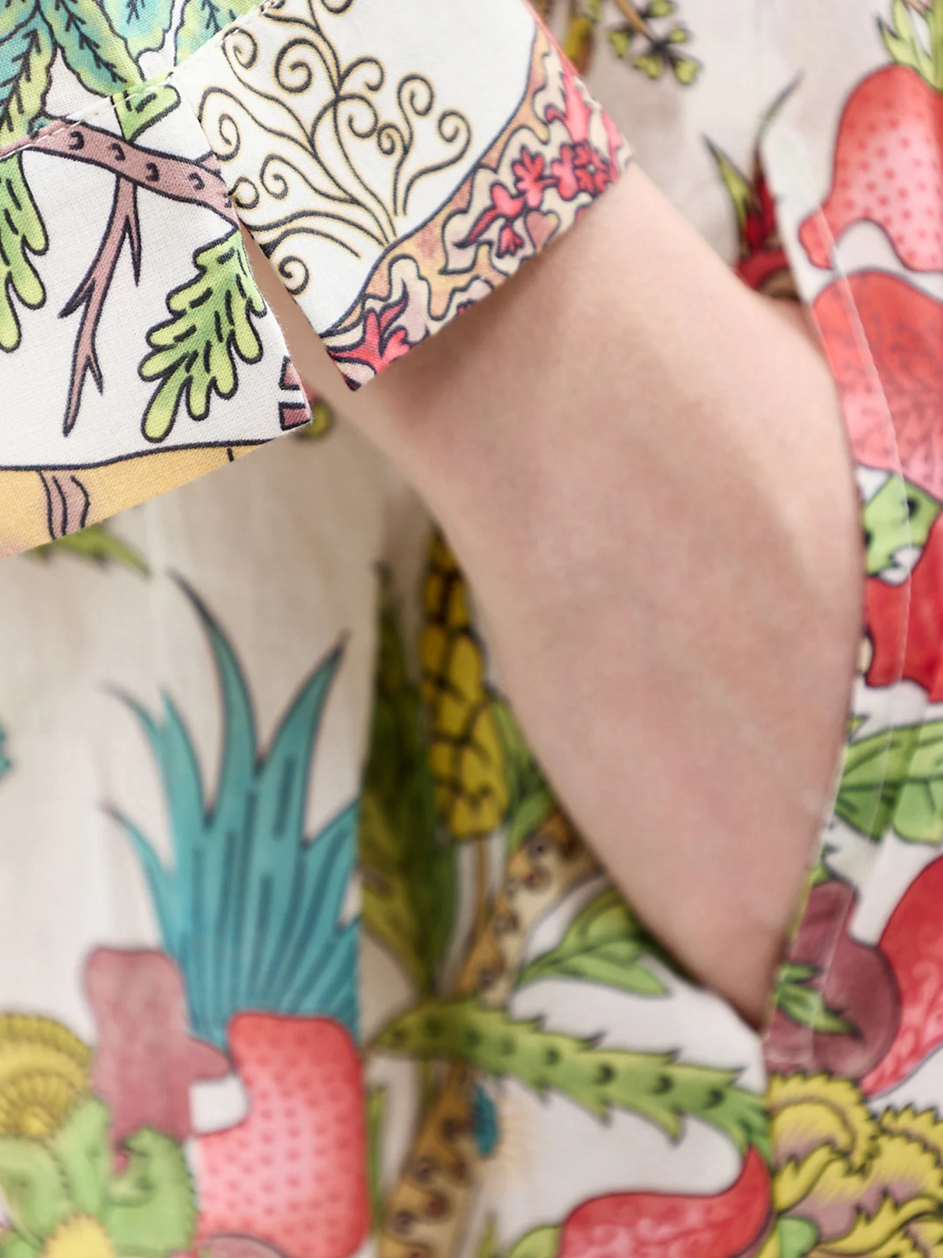 Pinch Pleat Midi Dress Ecru - Image 3