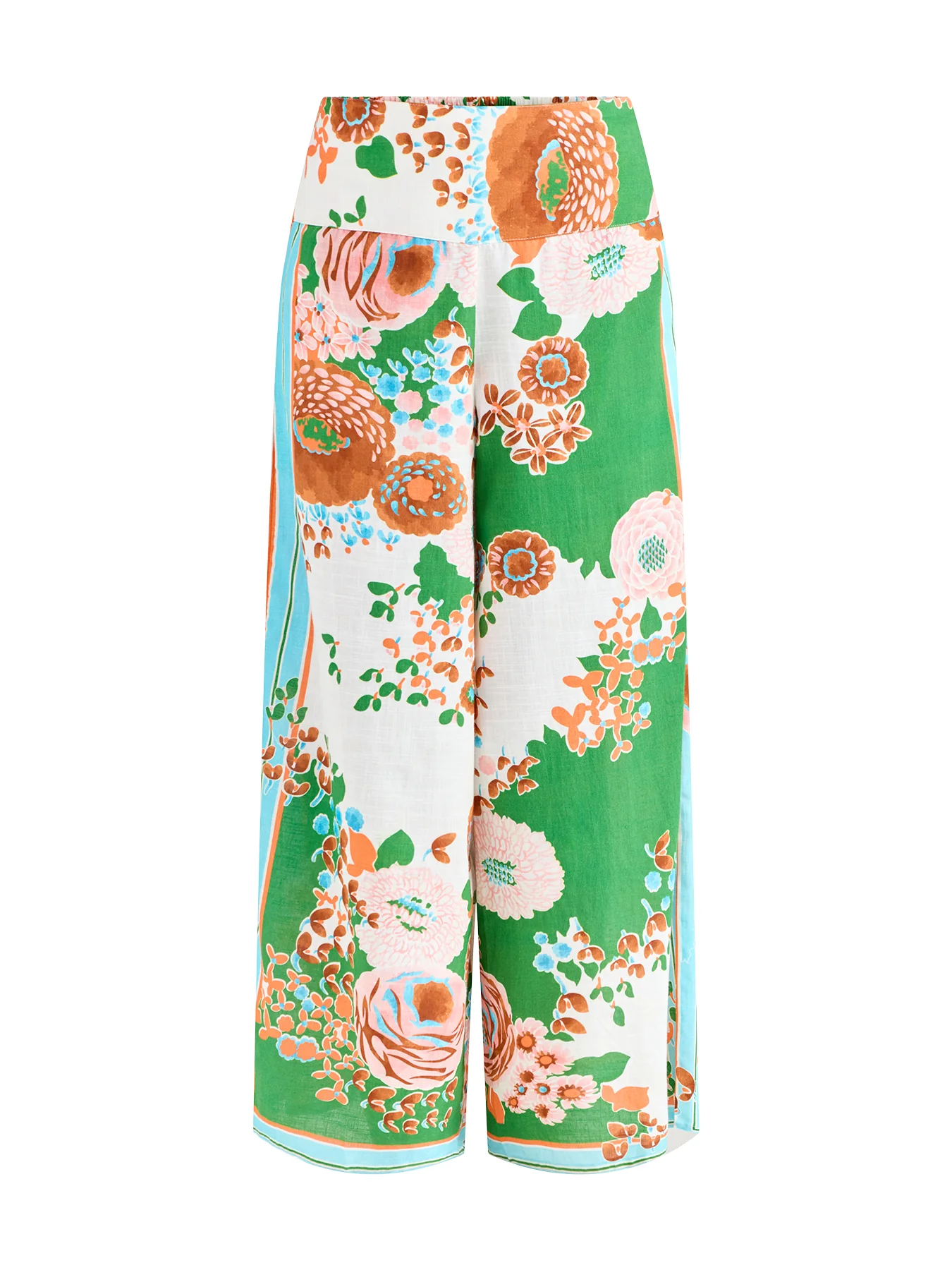 Kitsch Bouquet Wide Leg Trousers Multi